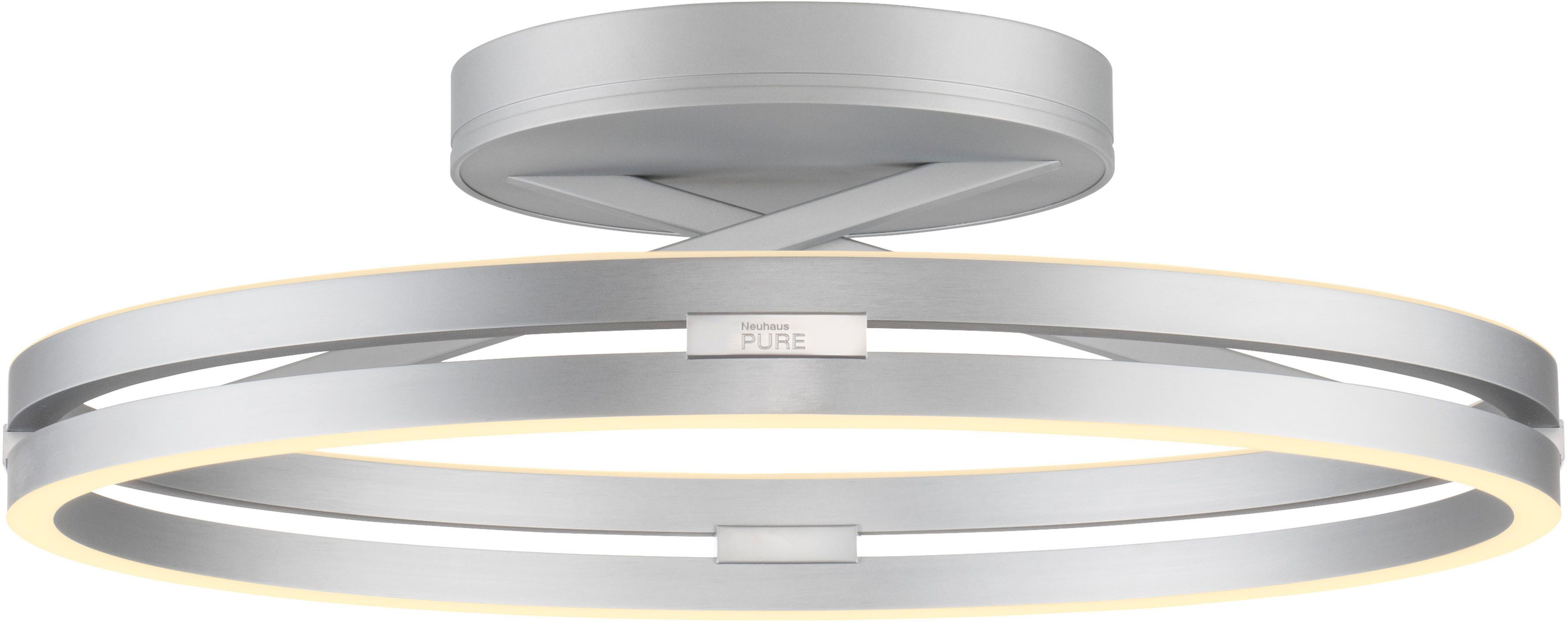 Neuhaus PURE LED Deckenleuchte PURE Loop, CCT - über Fernbedienung, LED fest integriert, warmweiß - kaltweiß, Dimmbar über Fernbedienung, CCT, separat steuerbar