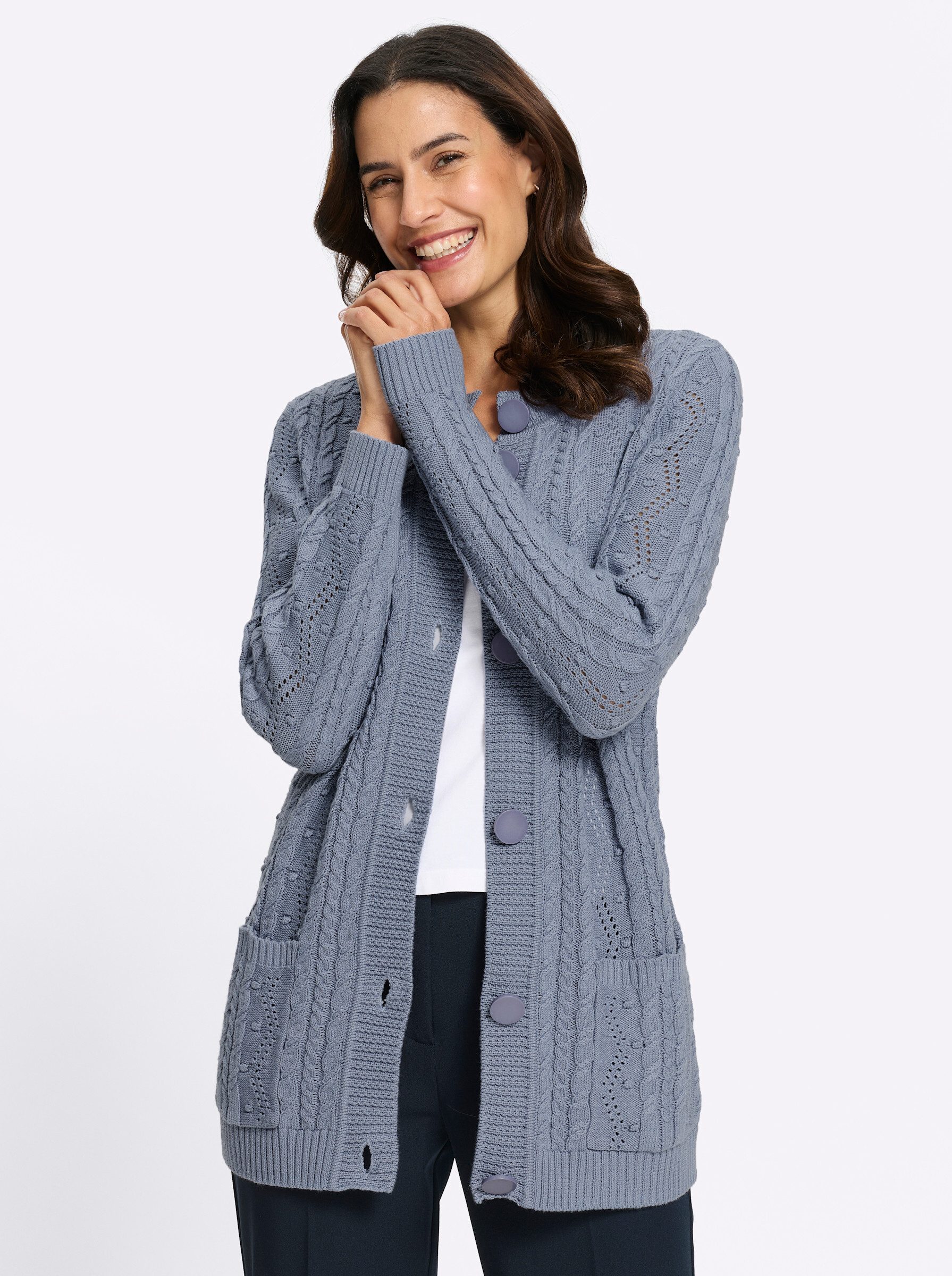 Witt Strickjacke Strickjacke Langarm