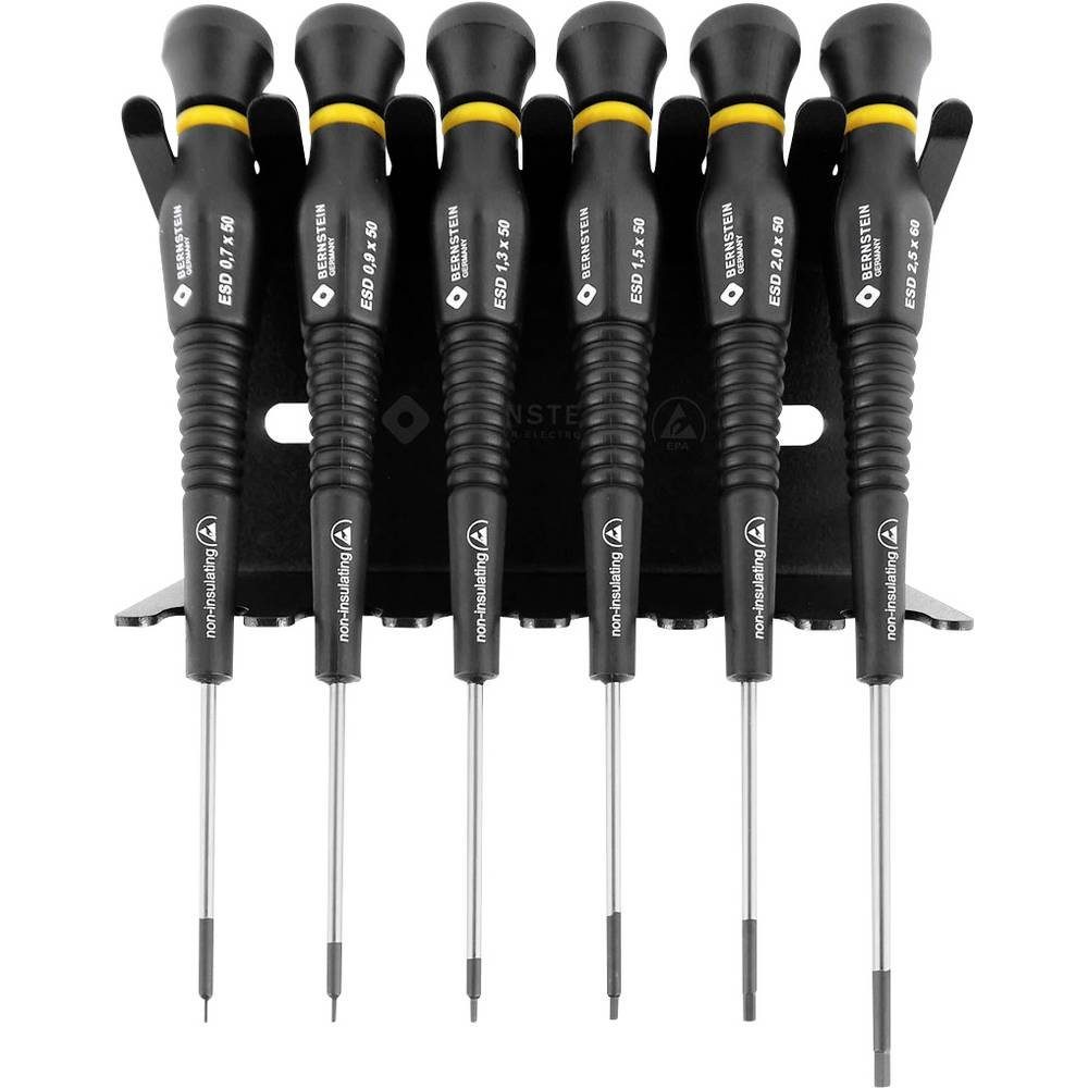 BERNSTEIN TOOLS FOR ELECTRONICS Schraubendreher Sechskant-Stiftschlüssel im Ständer 6tlg 6-630