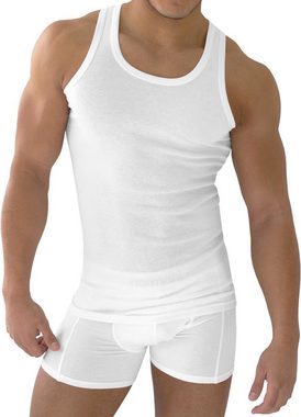 normani Unterhemd 5 Stück Herren-Unterhemd Feinripp Weiß mit Feinrippung