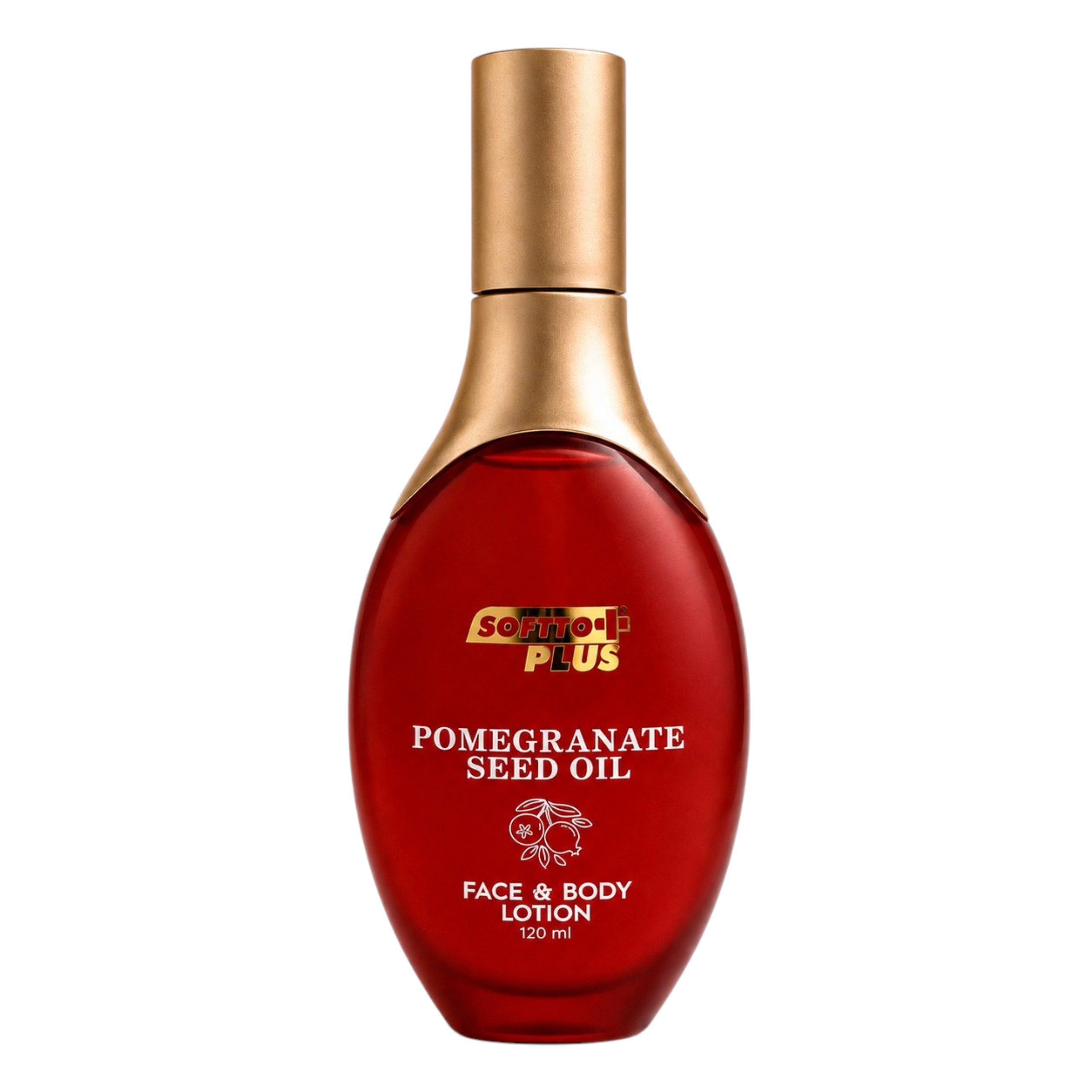 Softto Plus Bodylotion Softto+Plus Granatapfelöl Body Lotion 120 ml – Feuchtigkeit & Glow