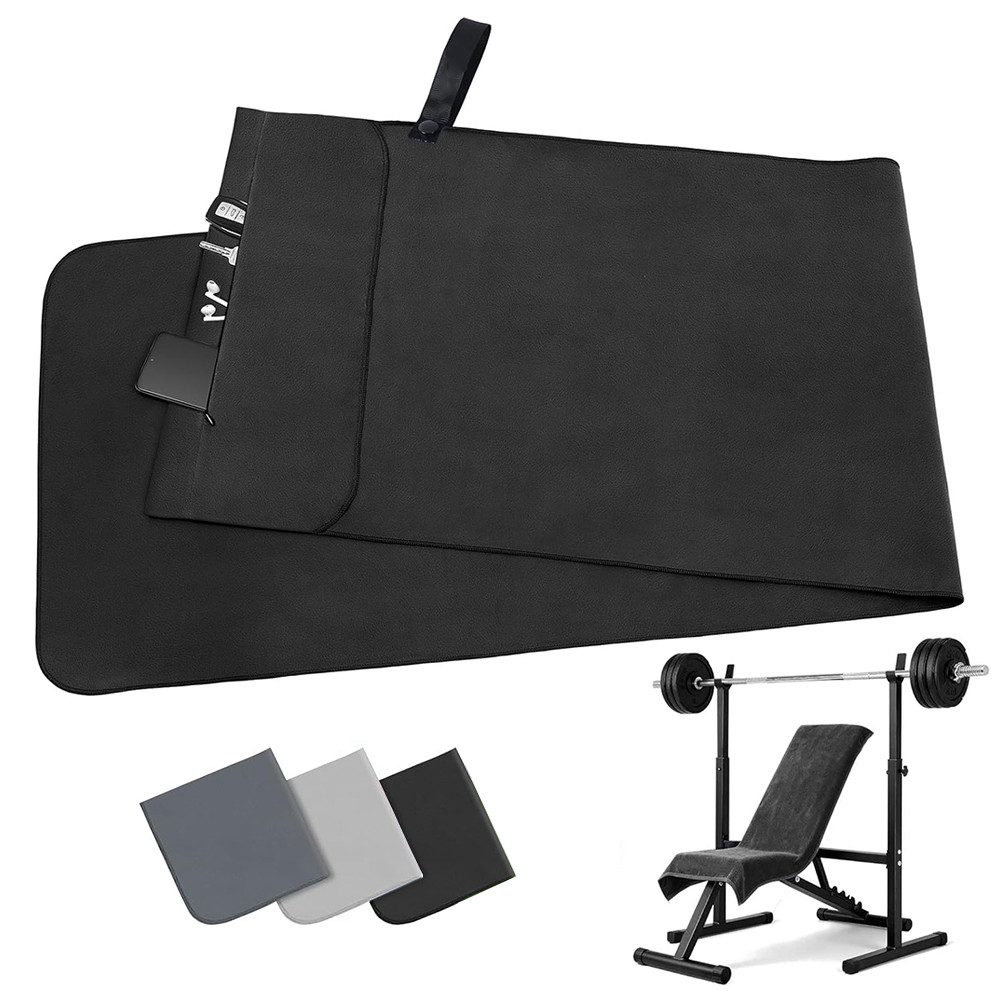 AFKSMILE Sporthandtuch Fitness Handtuch Mikrofaser 120x50, Schnelltrocknend Sporthandtuch, Reißverschlusstasche - Weiches Sporthandtuch fürs Fitnessstudio & Gym