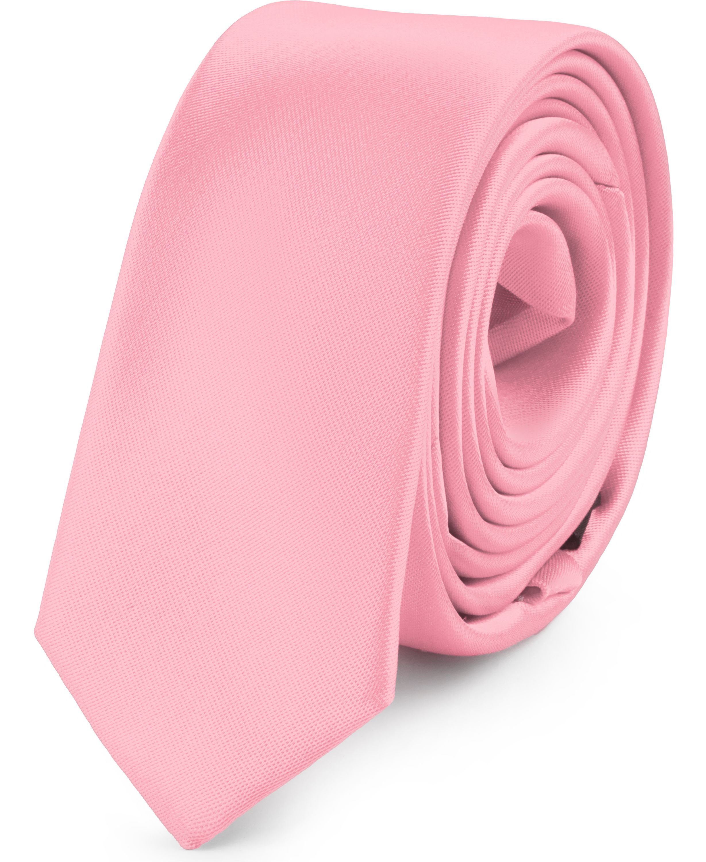 Herren Krawatte Rosa 5cm) 1-St) x Krawatte Schmale (150cm Ladeheid SP-5 (Set,