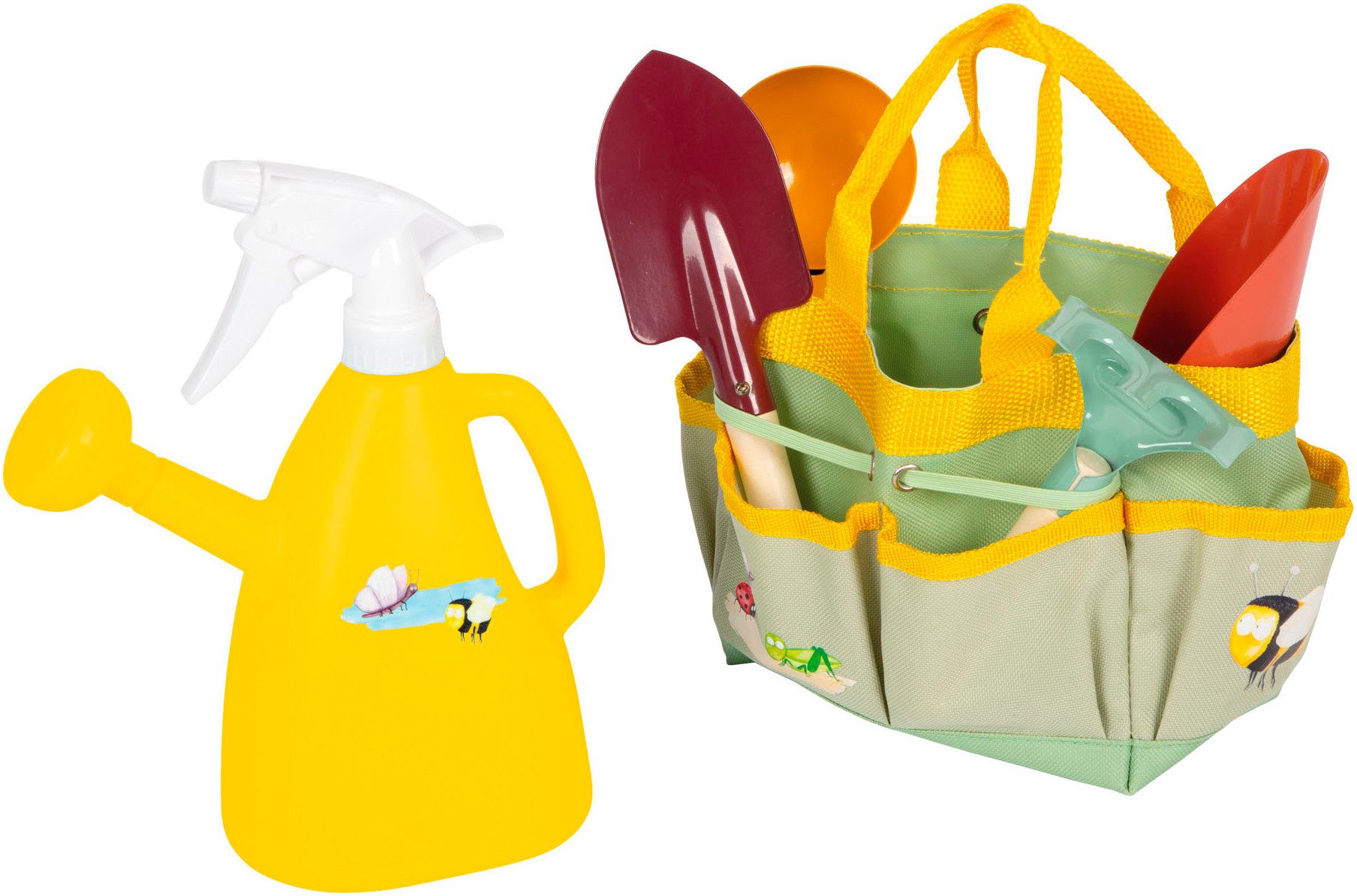 Small Foot Kinder-Gartenset Gartentasche + Werkzeug, Tiny Garden, (Set, 6-tlg)