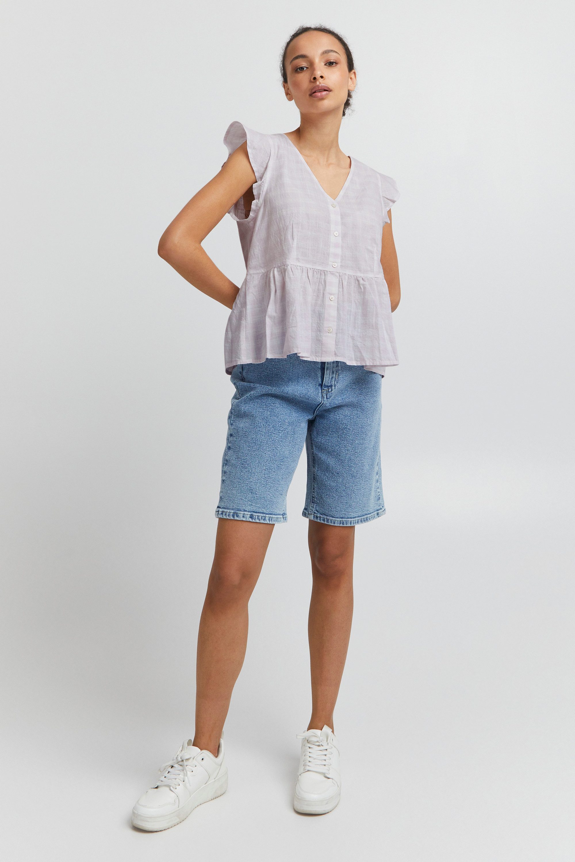 ICHI Blusentop Ärmellose Bluse IHGRY