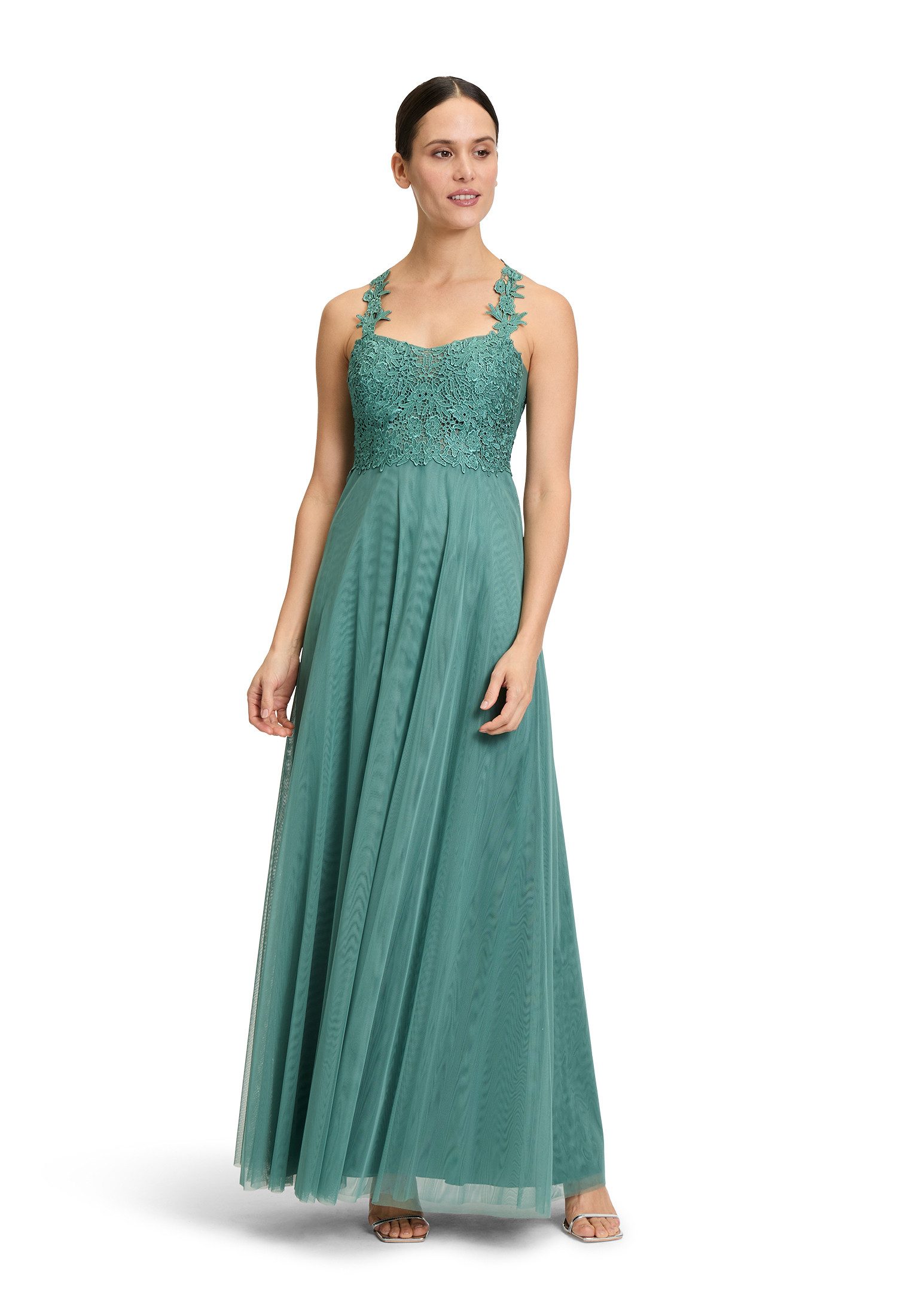 Vera Mont Abendkleid Damen Abiballkleid mit Spitze Rückenfrei günstig online kaufen