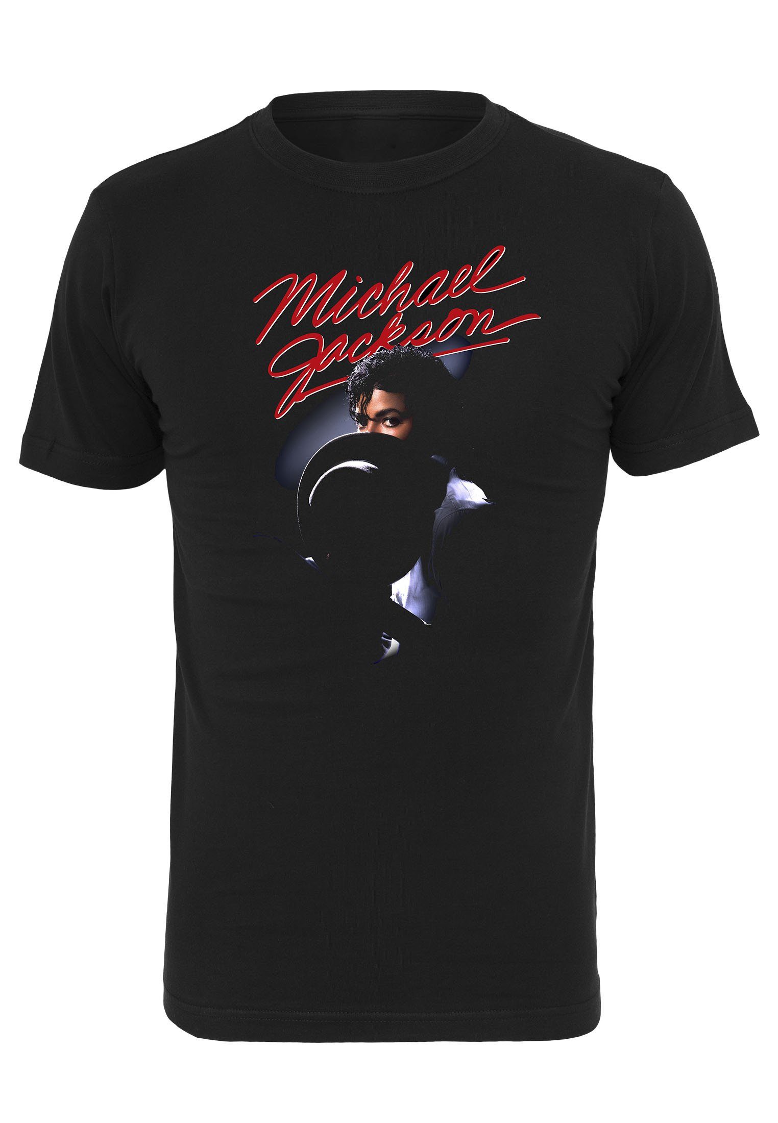 Merchcode Damen (1-tlg) Ladies Michael Jackson Kurzarmshirt Tee