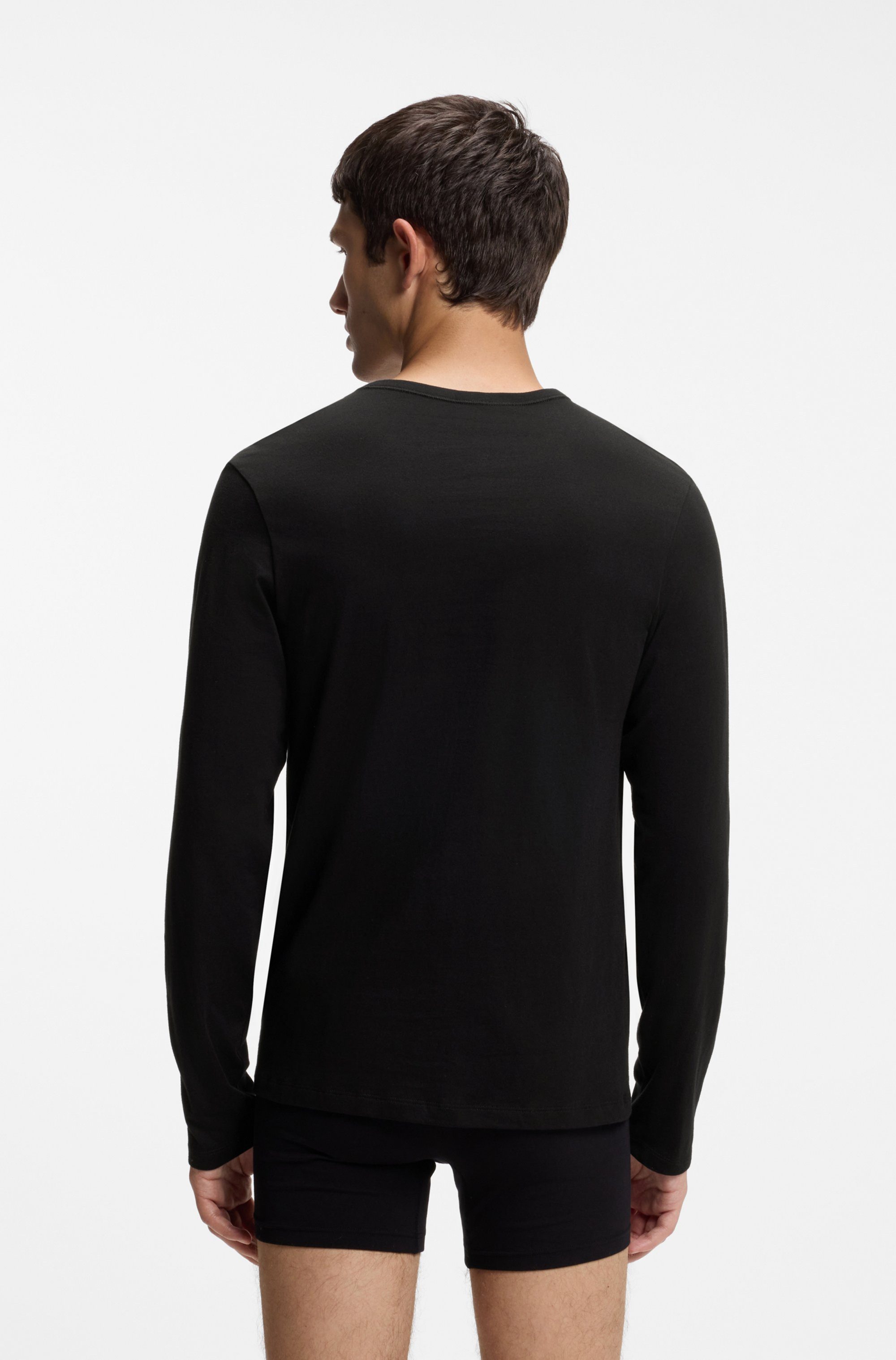 HUGO Langarmshirt LS-SHIRT RN TRIPLET (Set, 3er Pack)