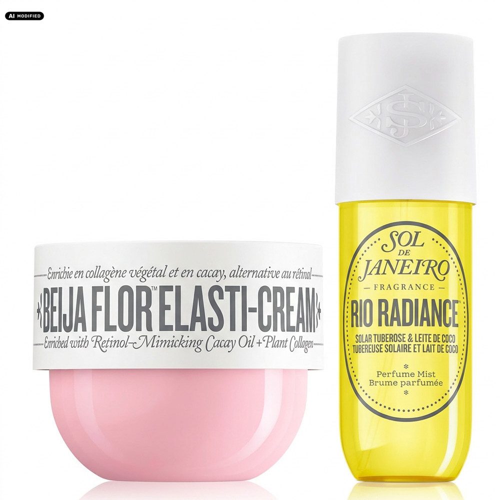 Sol de Janeiro Körpercreme Sol de Janeiro Beija Flor Elasti Cream und Rio Radiance Pflege Duo, Pflegecreme und Duftmist in einem abgestimmten Set