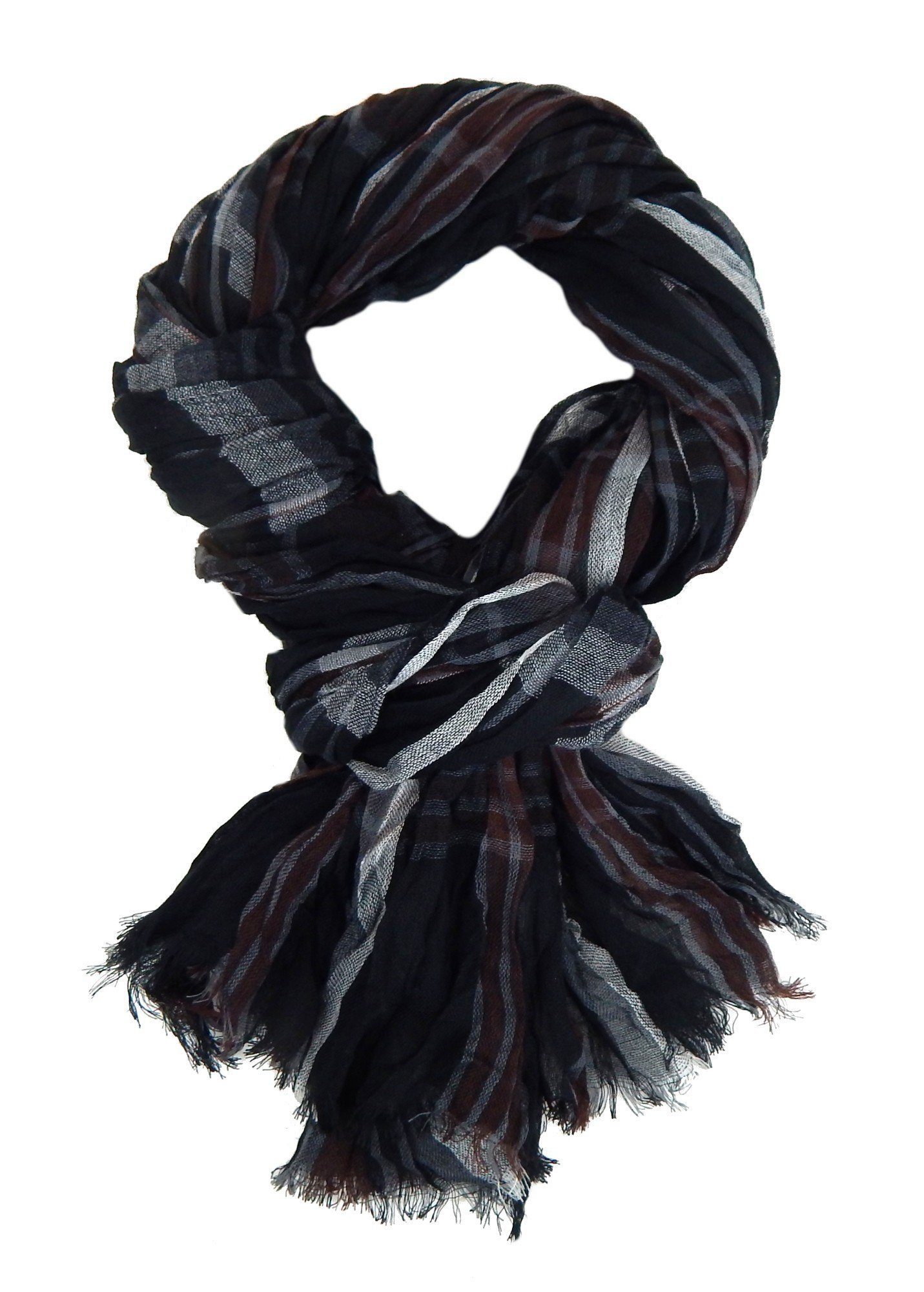 Ella Jonte Modeschal, weicher Herrenschal Casual-Style gestreift Viskose günstig online kaufen