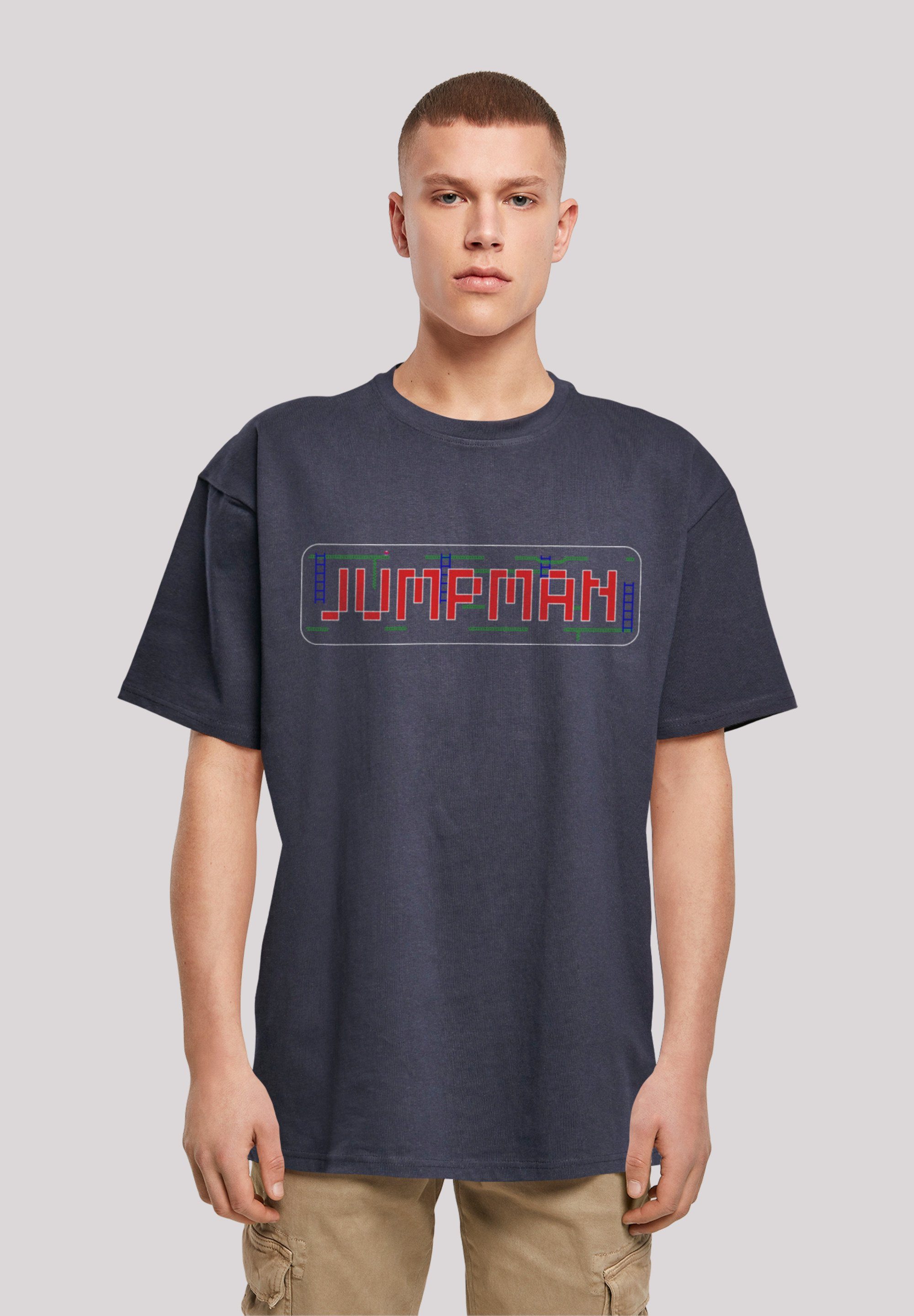F4NT4STIC T-Shirt Jumpman C64 Retro Gaming SEVENSQUARED Print navy | T-Shirts