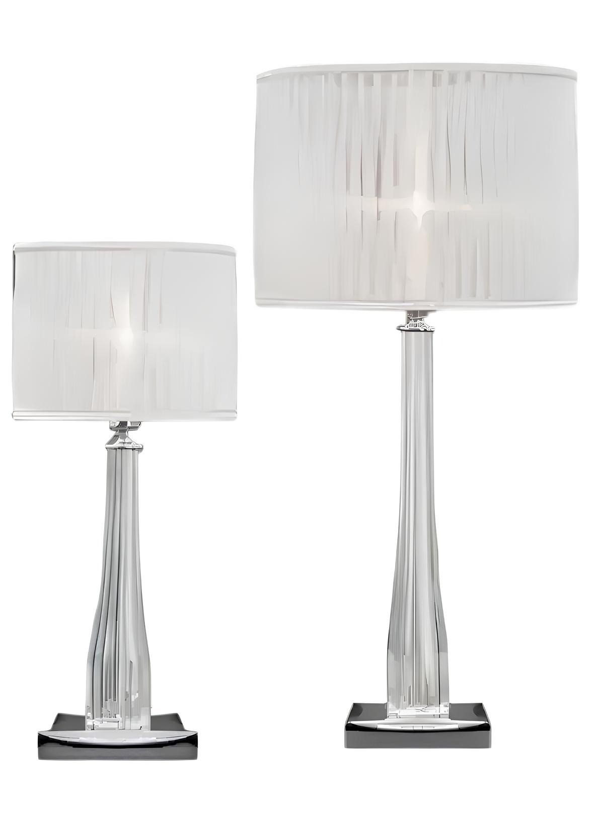 Xlmoebel Nachttischlampe Elegante Tischlampe in Weiß mit luxuriösem Design, Hergestellt in Europa
