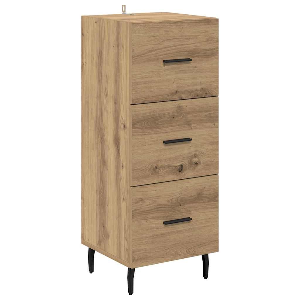 vidaXL Sideboard Sideboard Artisan-Eiche 34 x 34,5 x 90 cm Holzwerkstoff (1 St)