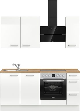 nobilia® Küchenzeile "Flash premium", vormontiert, Ausrichtung wählbar, Breite 180 cm, mit E-Geräten