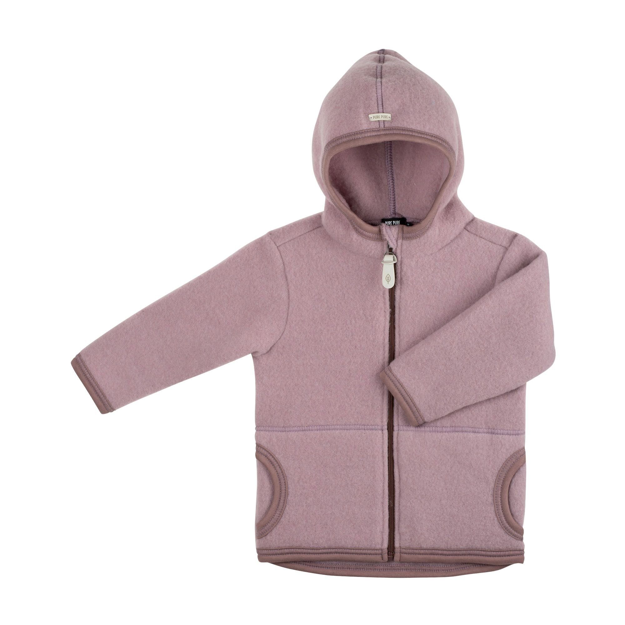 Fleecejacke Kinder Jacke aus supersoftem Fleece mit Kapuze & Taschen 86/92
