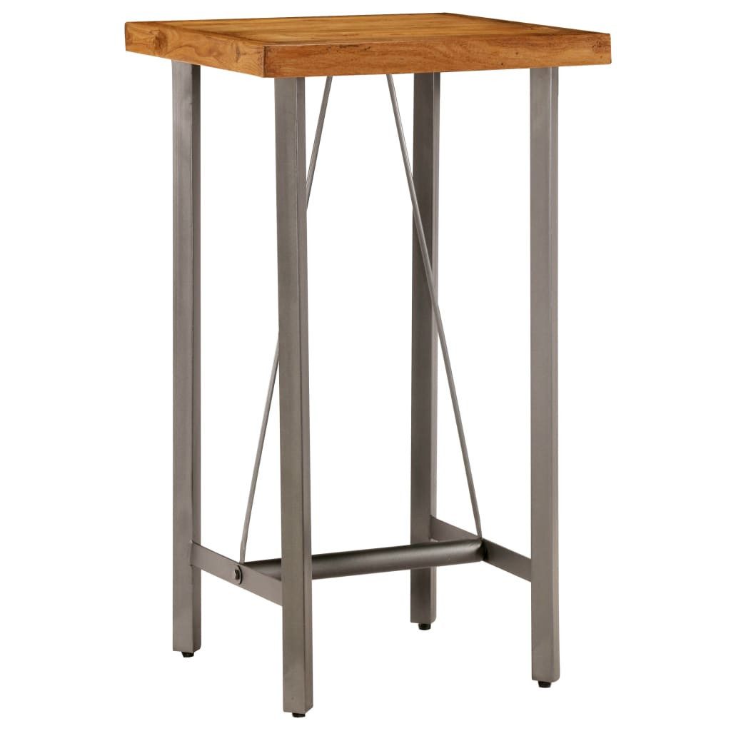 vidaXL Esstisch Bartisch Recyceltes Massivholz 60x60x107 cm (1-St)