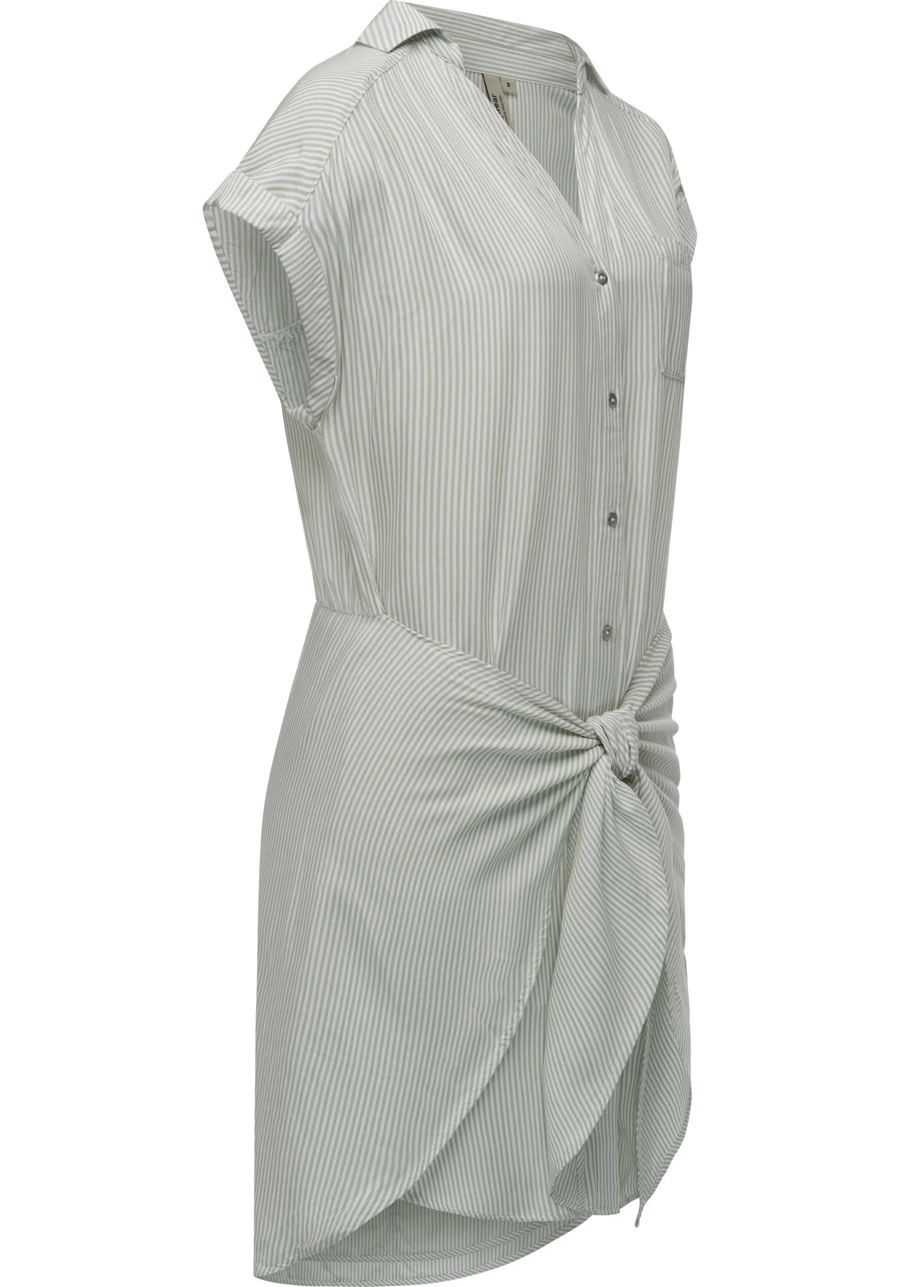Ragwear Blusenkleid Bahaya Stripe gestreiftes Damen Sommerkleid mit Bindeba günstig online kaufen