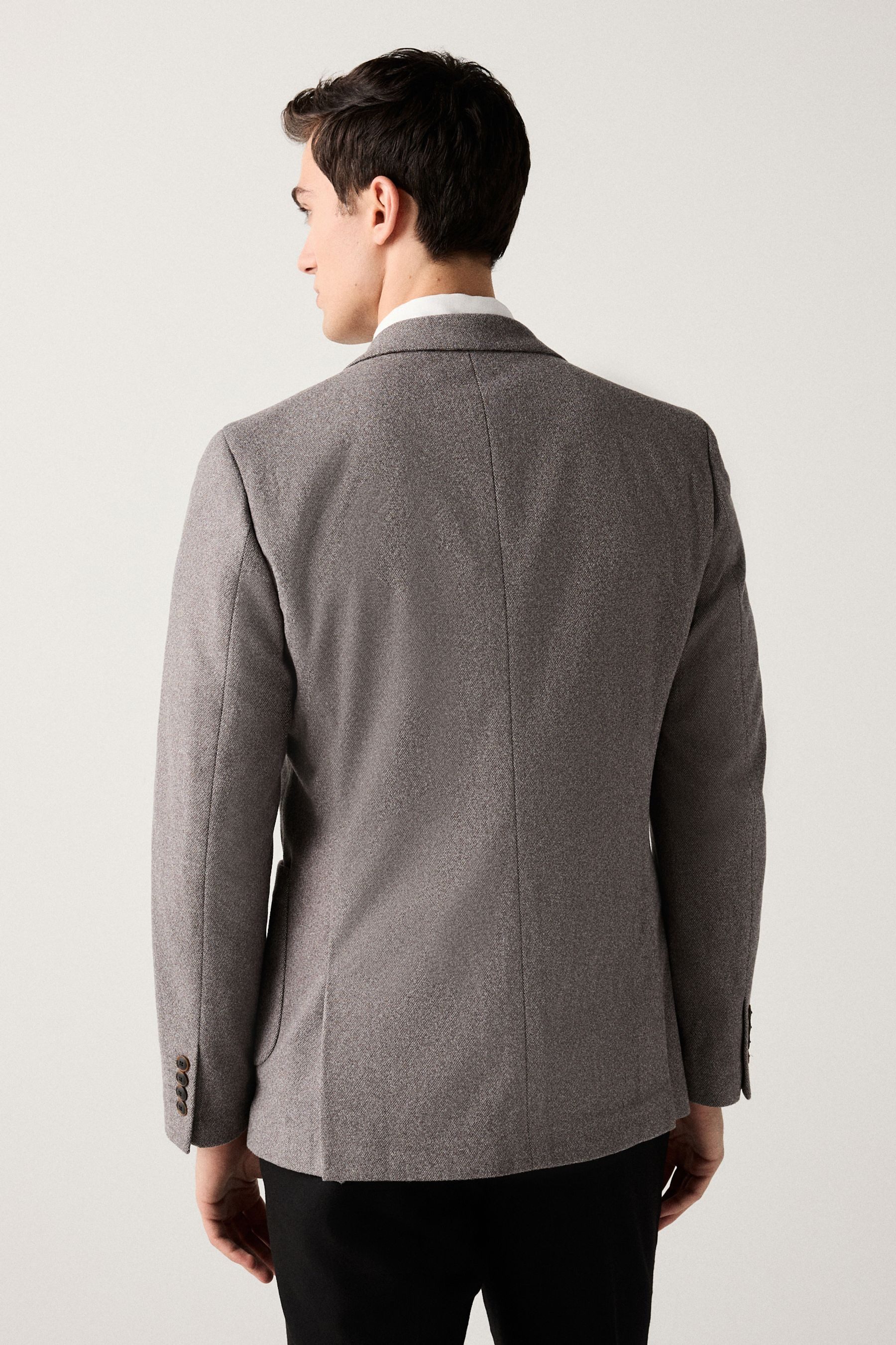 Next Jerseysakko Weiches Slim Fit Sakko aus strukturiertem Jersey (1-tlg) günstig online kaufen