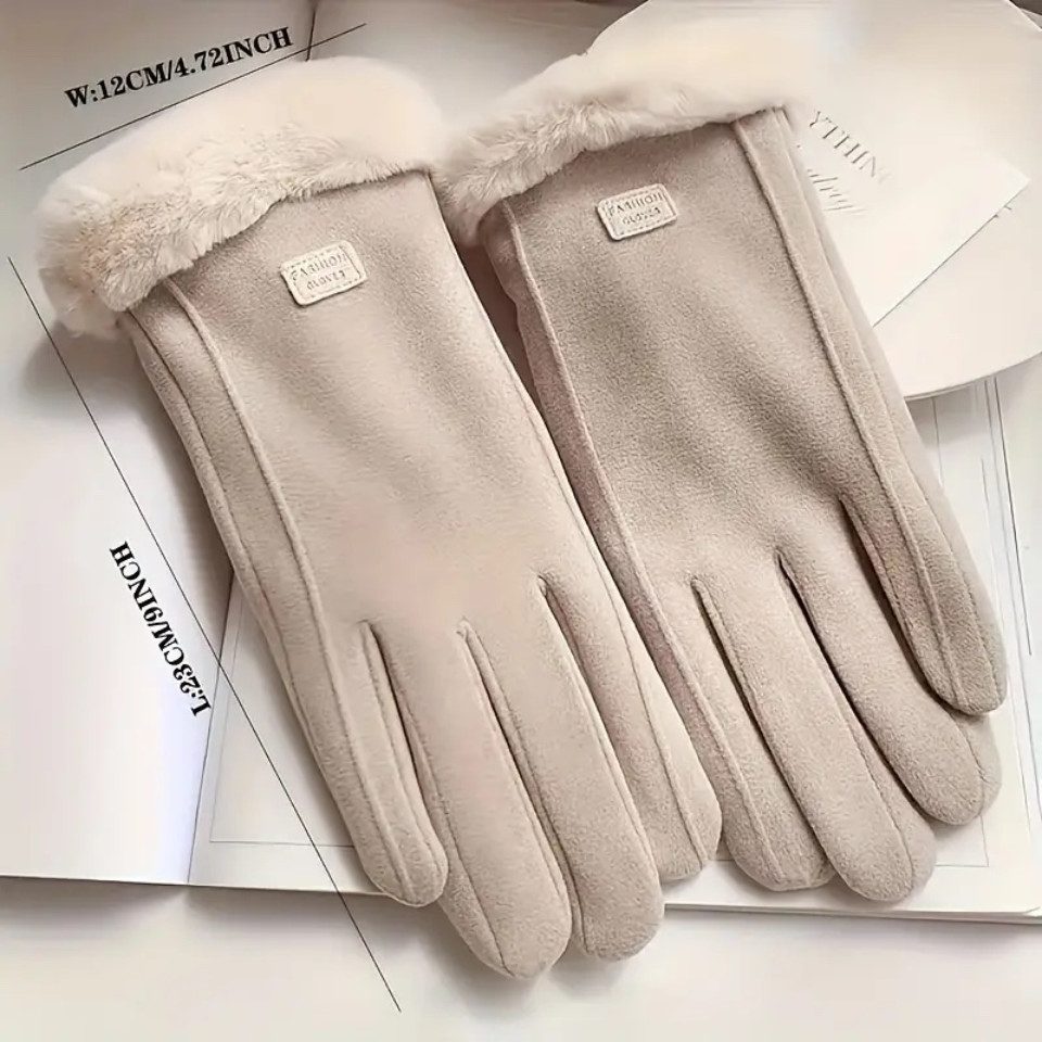 Montegoni Baumwollhandschuhe Winterwarme, mit Plüsch gefütterte günstig online kaufen