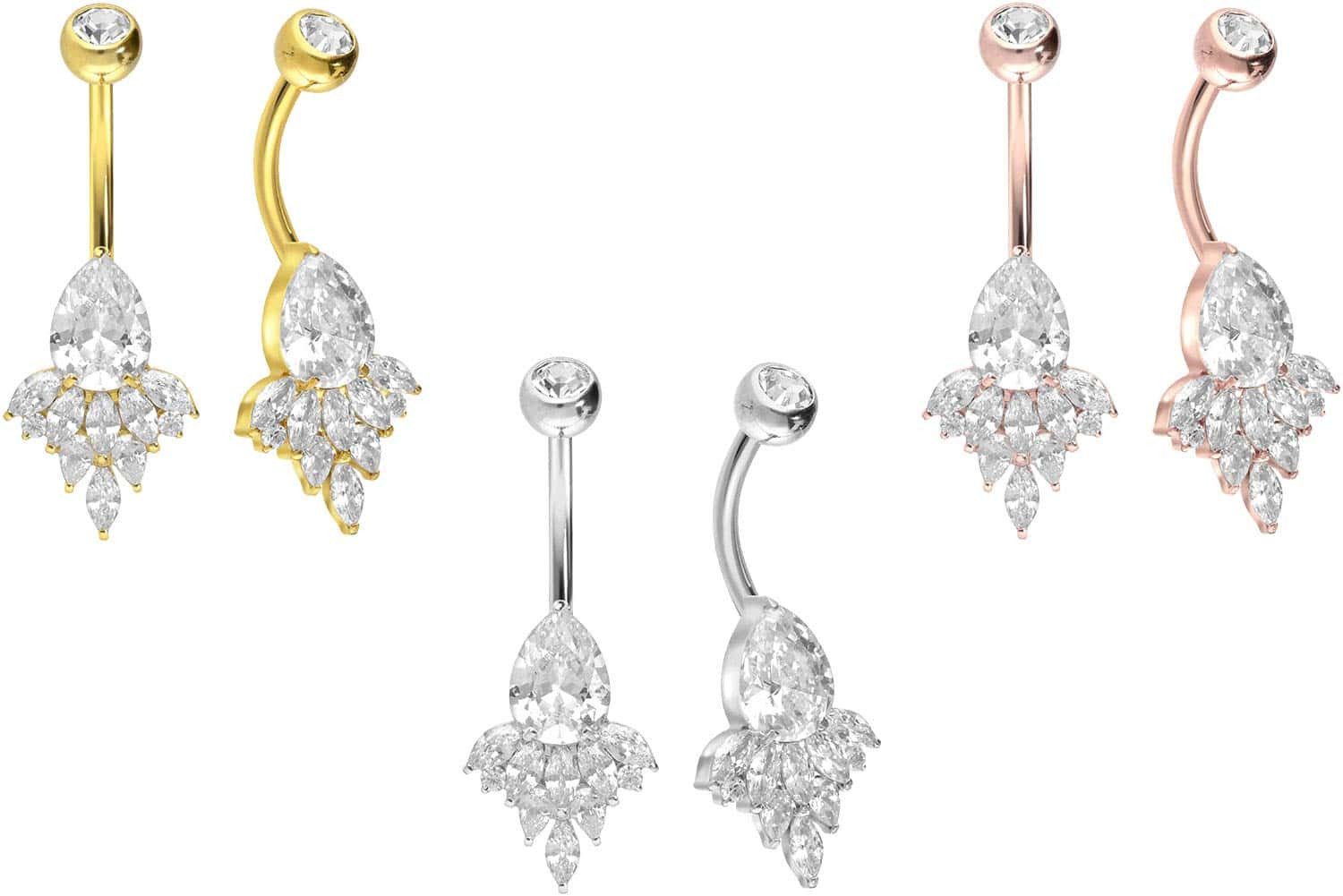 PIERCINGLINE Bauchnabelpiercing Titan Bananabell mit Innengewinde ORIENTALI günstig online kaufen