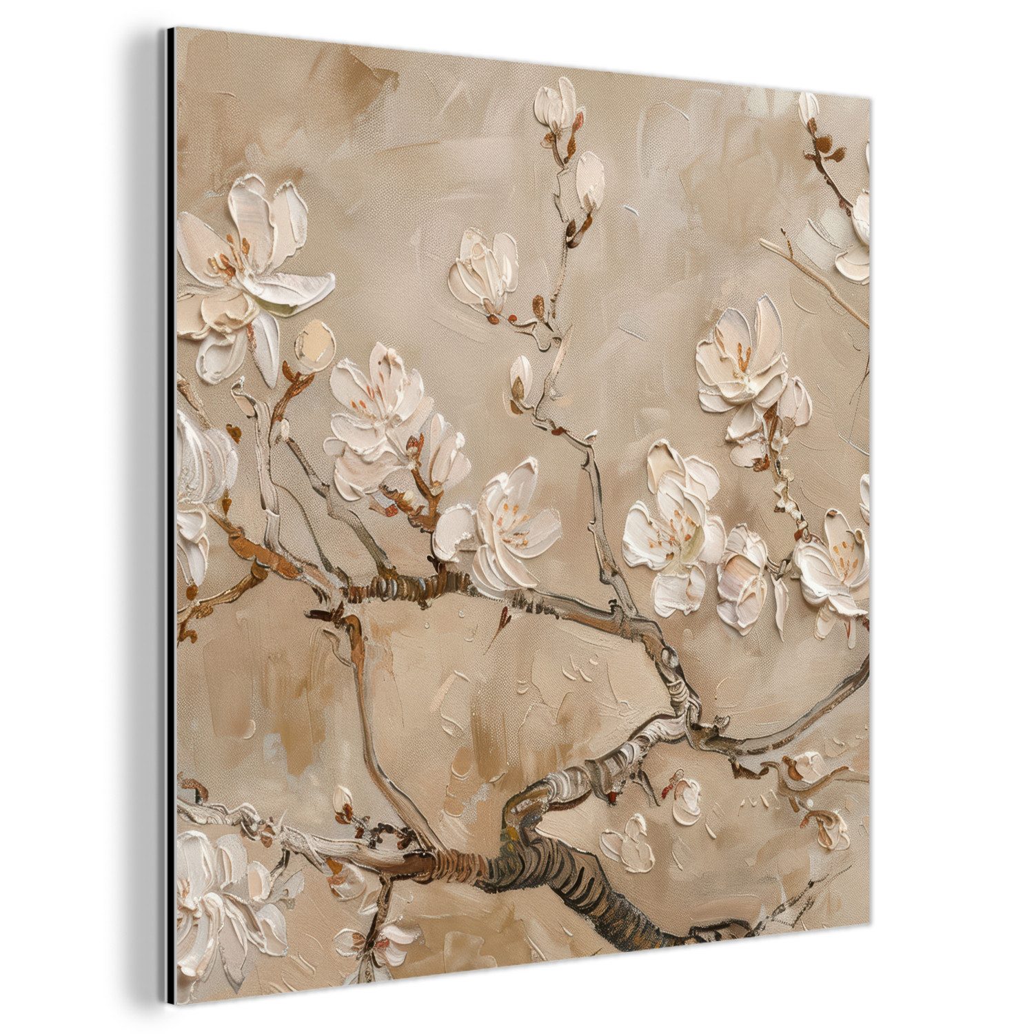 MuchoWow Metallbild Blumen - Modern - günstig online kaufen