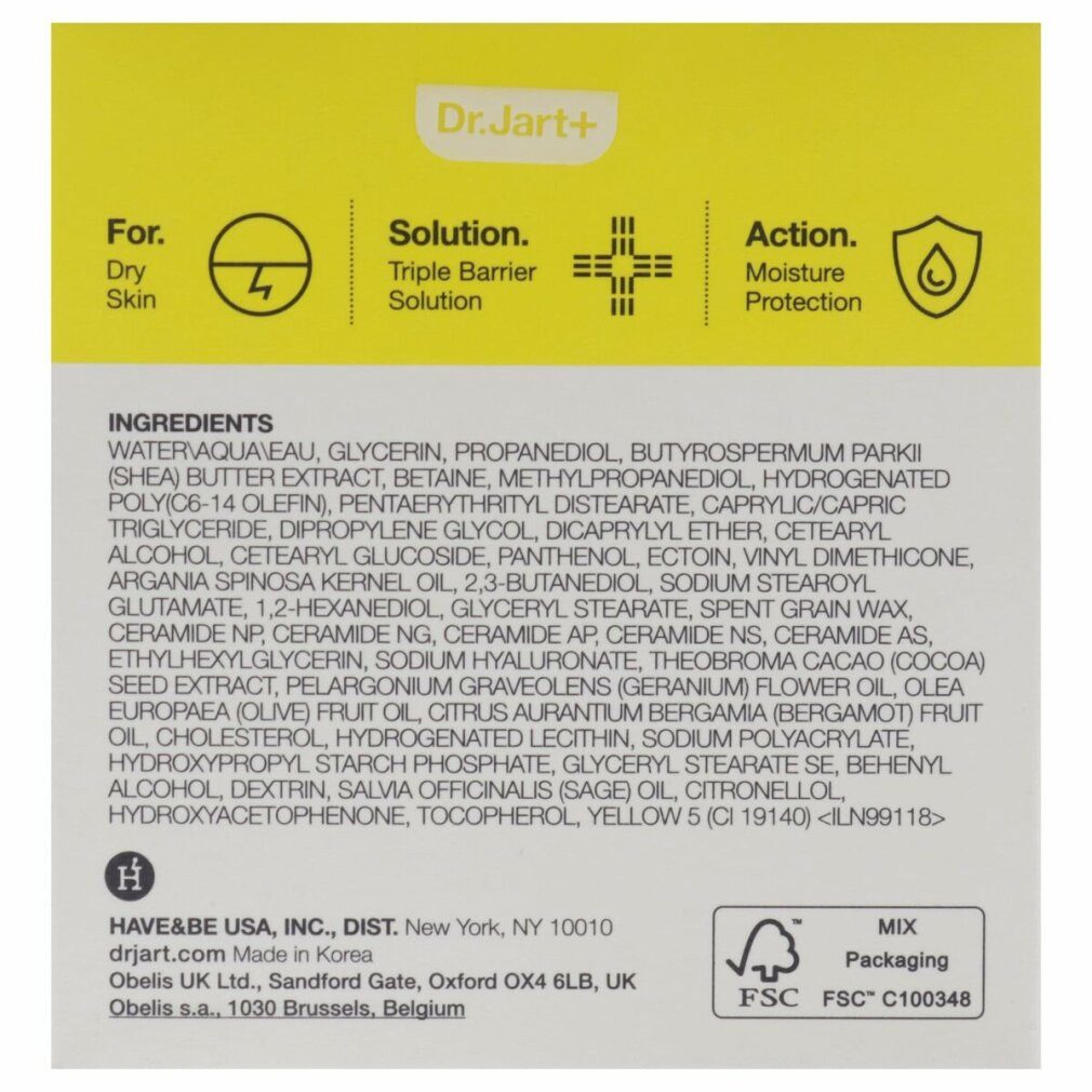 Dr.Jart+ Körperpflegemittel Dr.Jart Ceramidin Ectoin-infundierte Creme 50Ml