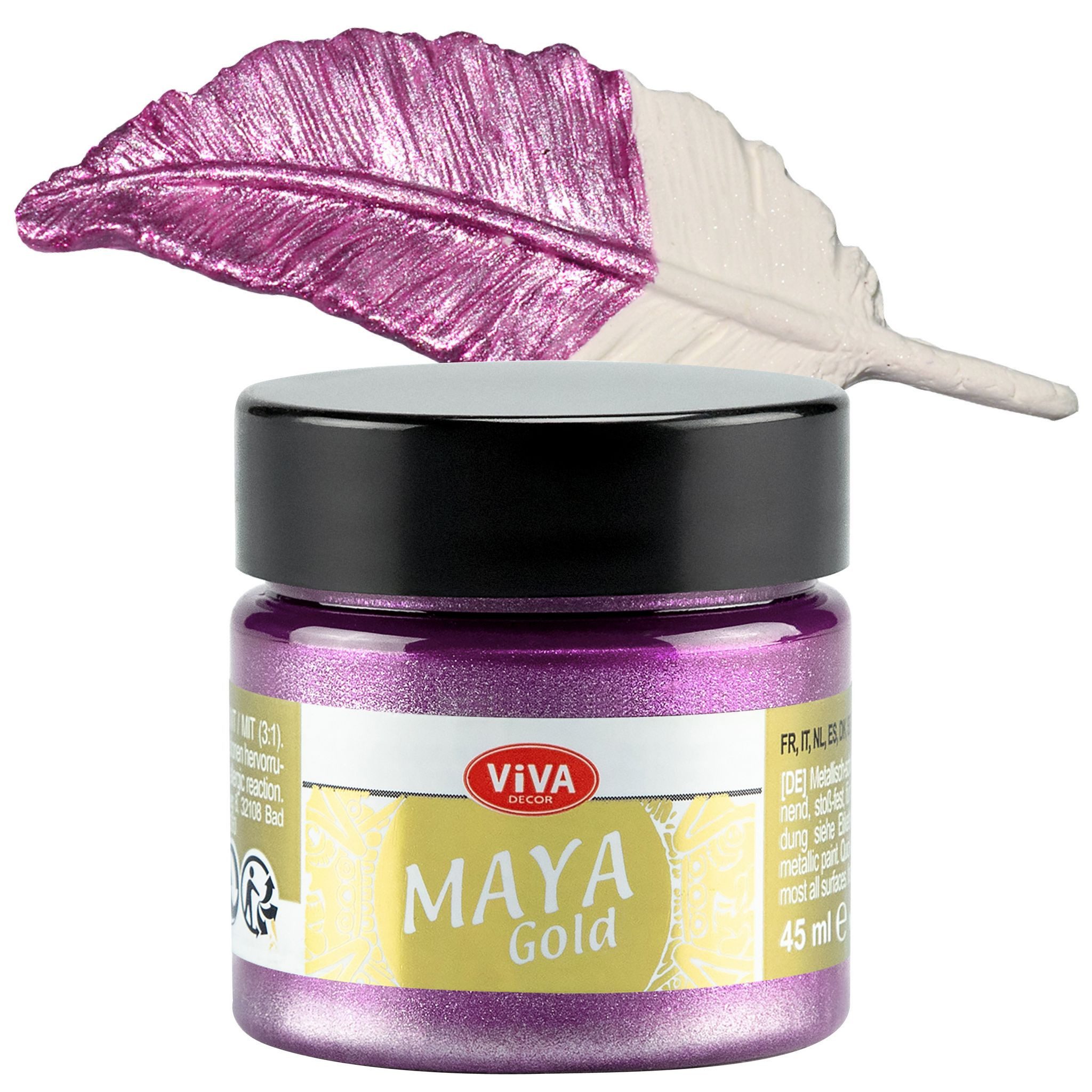 Viva Decor Acrylfarbe ViVA DECOR Maya Gold 45ml - Rosé