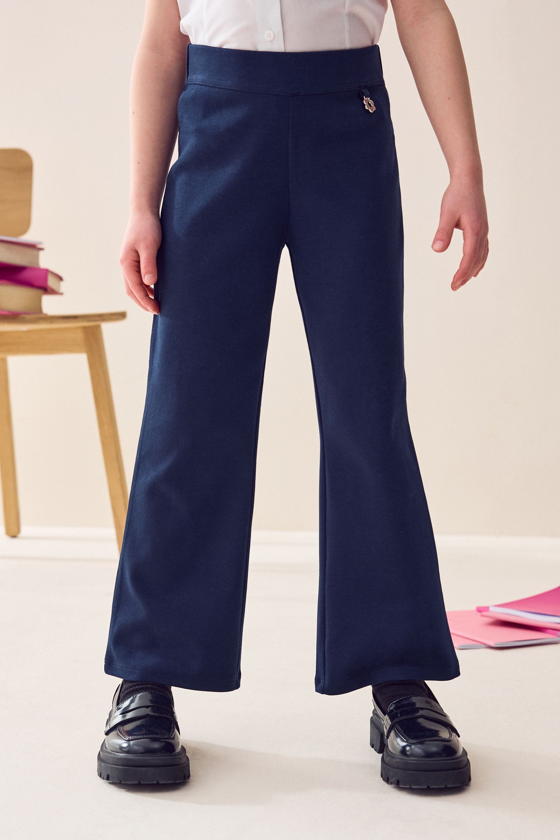 Stoffhose Bootcut-Hose aus Jersey