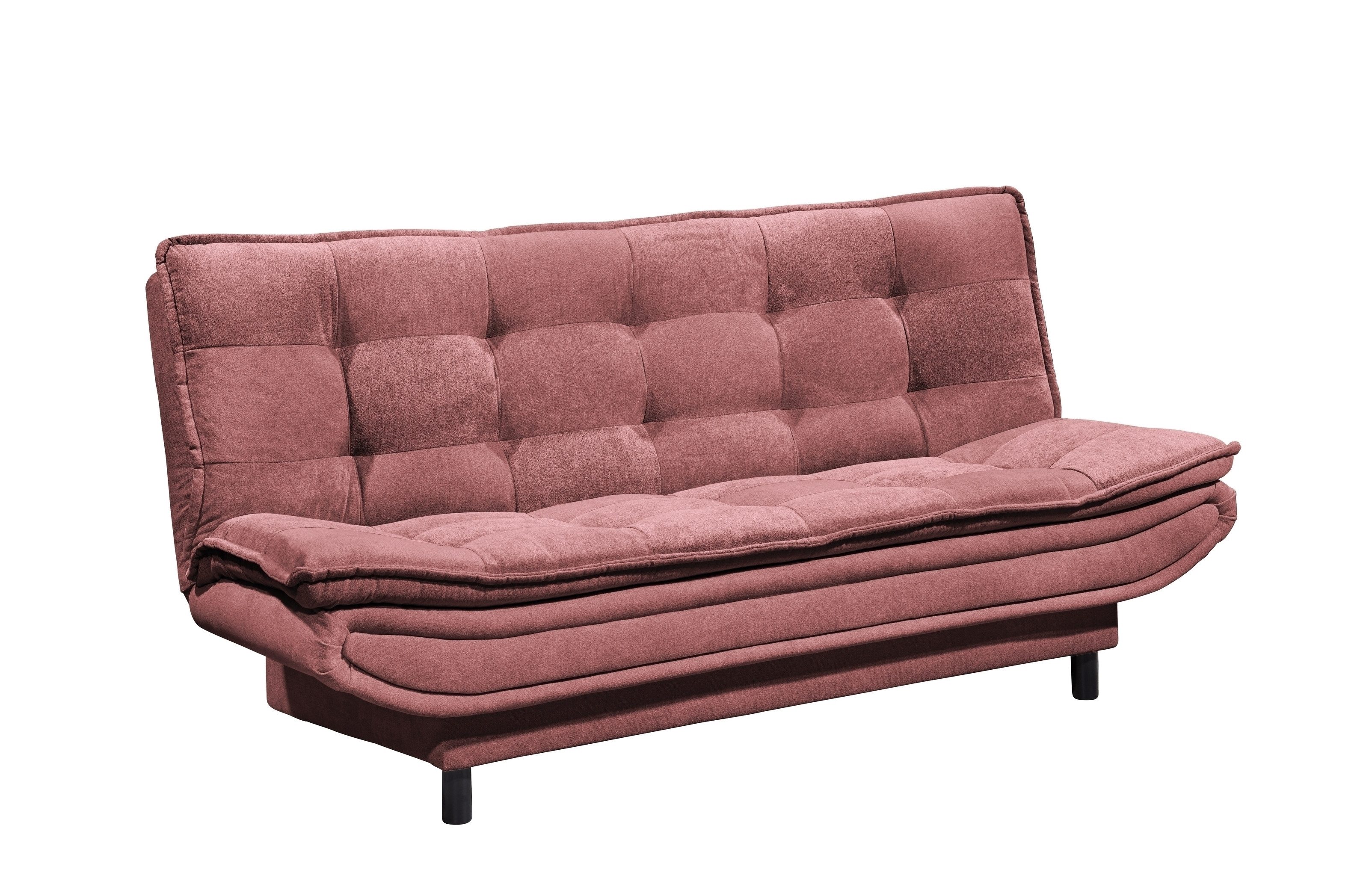 Black Red White Schlafsofa Liegefläche 188x118cm, berry - 188x90x89 (BxHxT)