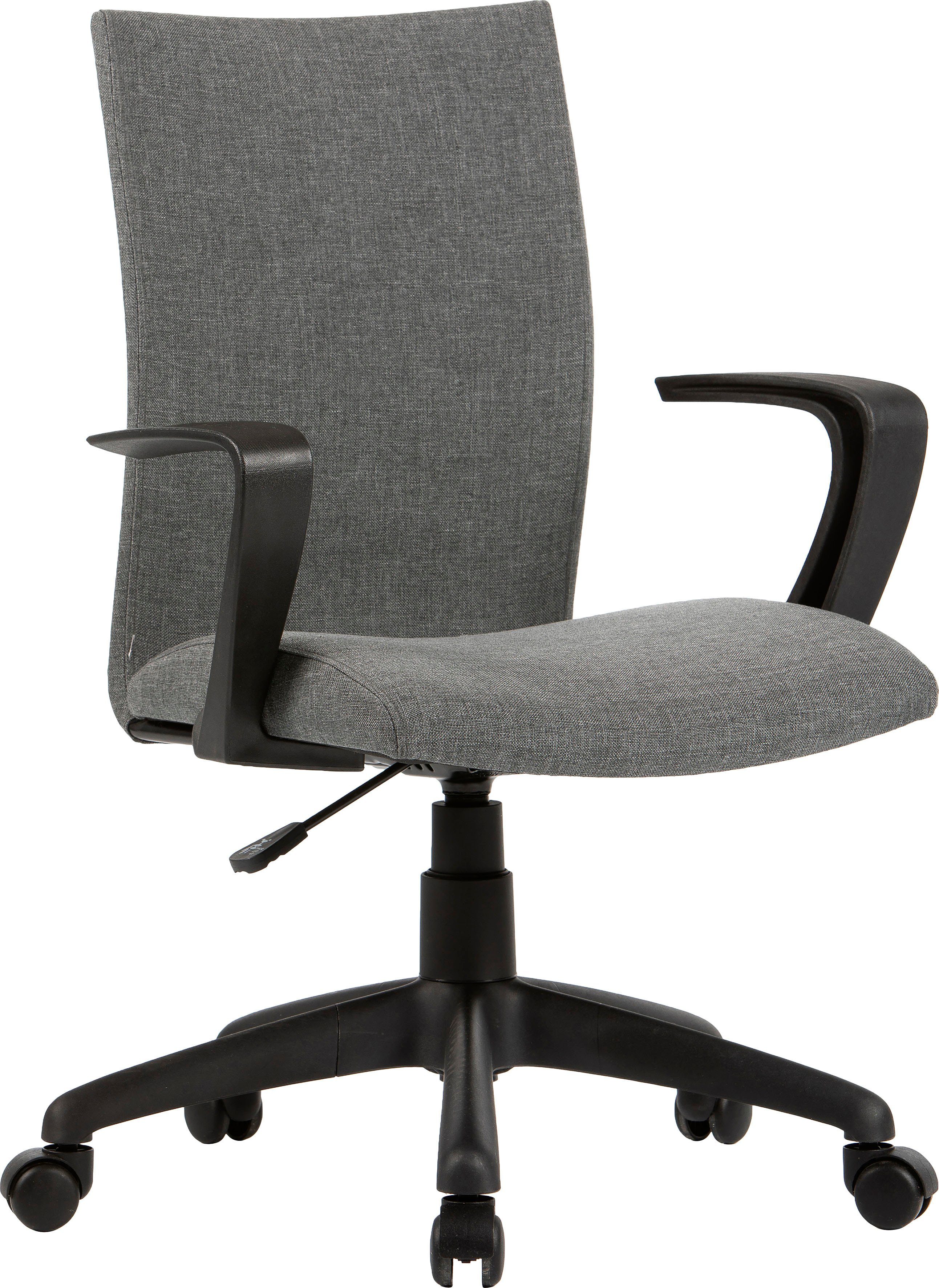 byLIVING Bürostuhl Sit, Webstoff in grau grau/schwarz | grau