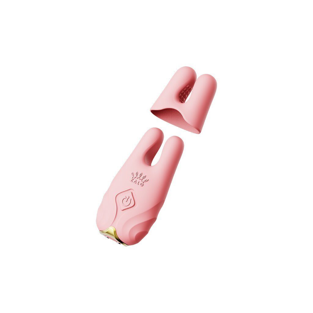 Zalo Mini-Vibrator Zalo Nave Wireless Fernbedienung Pink, Coral Clamps Vibrating Nipple
