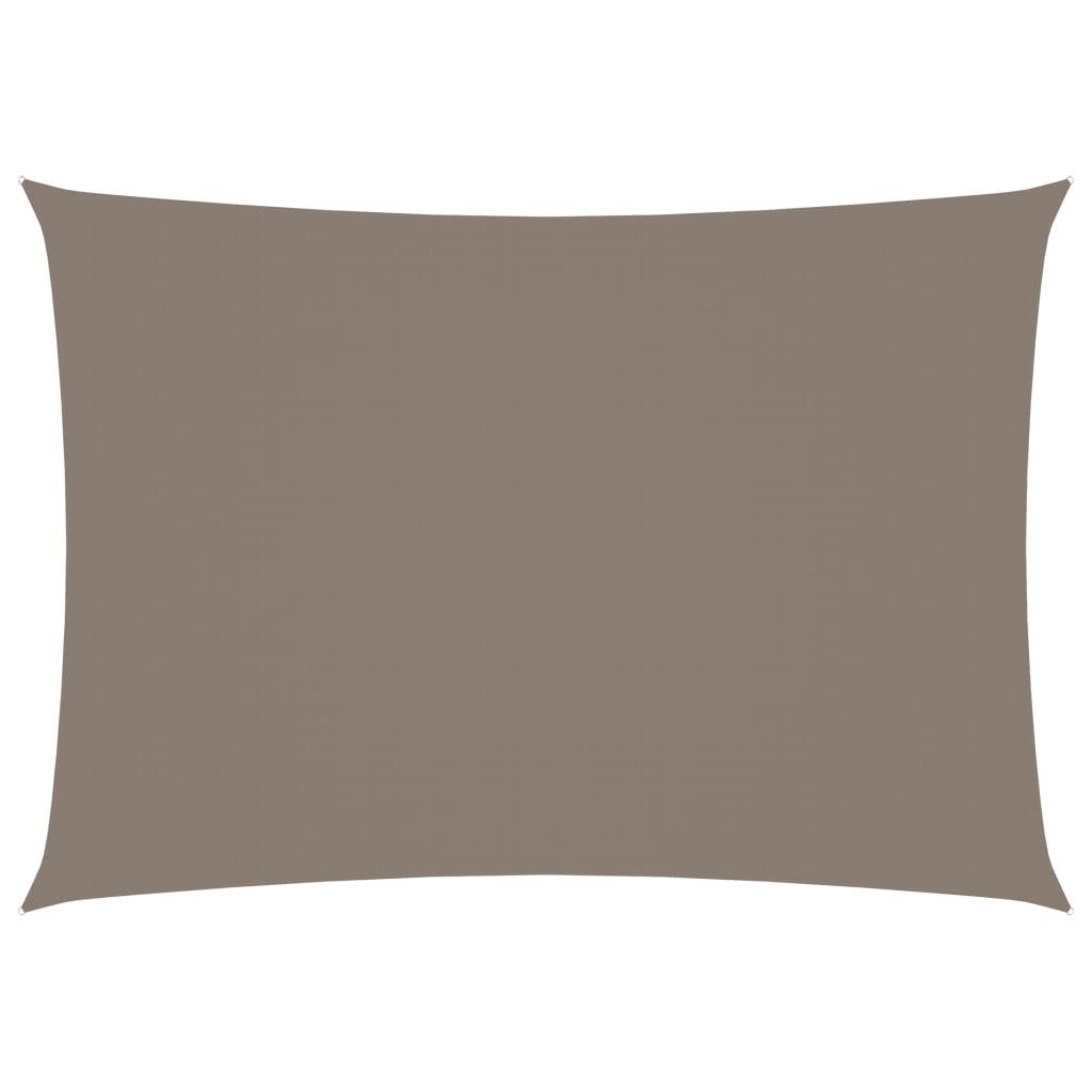 Sonnensegel 4 x 5 m Sonnensegel Oxford-Gewebe Rechteckig 4x5 m Taupe Beschattung