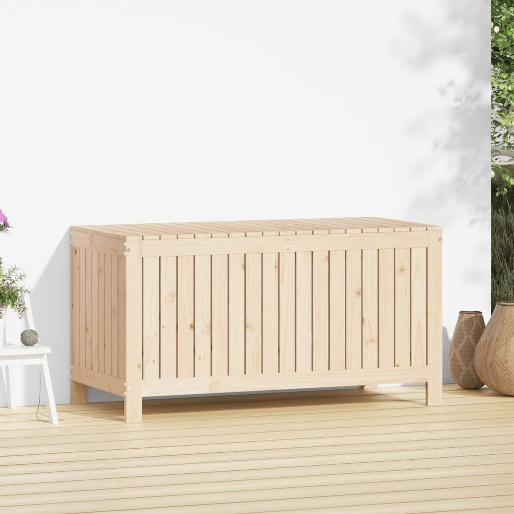 vidaXL Auflagenbox 121 x 55 x 64 cm Gartentruhe 121x55x64 cm Massivholz Kiefer Auflagenbo