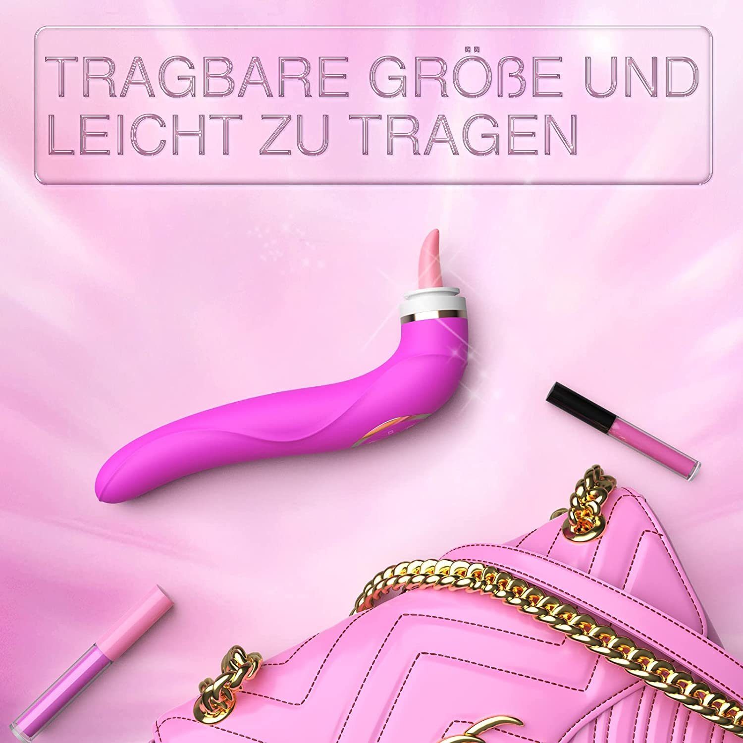 Lila Mit Vibratoren,Zungen autolock Klitoris Vibrator Klitoris-Stimulator Lecken Saugenmodi Sexspielzeug, 10 Erotik 5 8 Vibrationsmodi Sauger