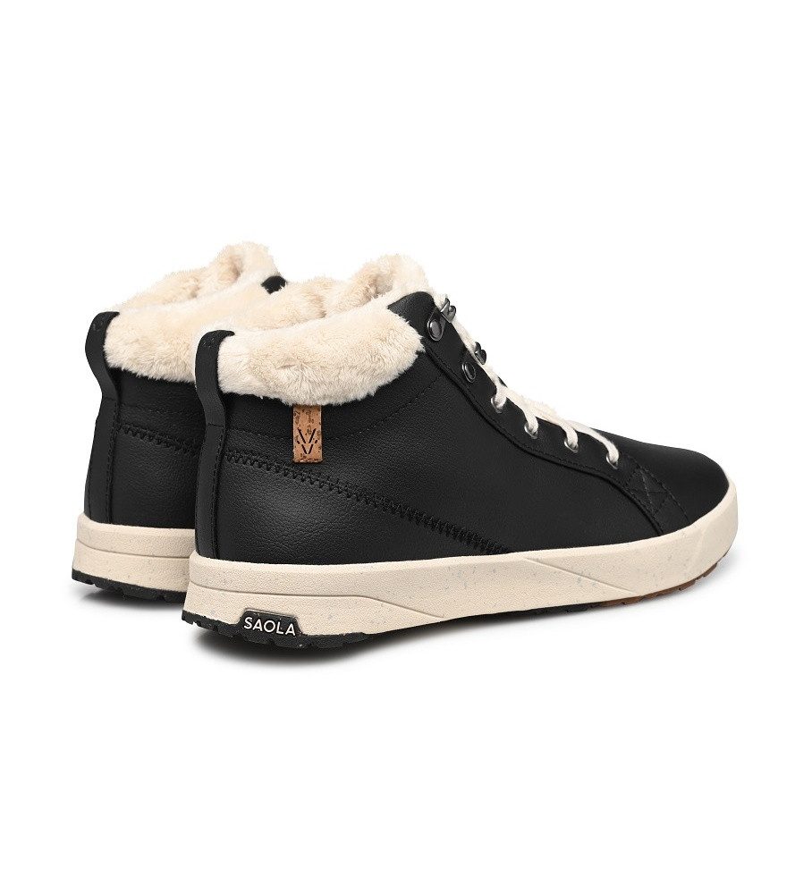 SAOLA Winterschuhe Bergen Warm (Leder, Fleecefutter) schwarz Damen Sneaker günstig online kaufen