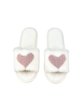 COLLEZIONE ALESSANDRO Kuschel Pantolette kuschelweiche Plüsch-Slipper Hausschuhe