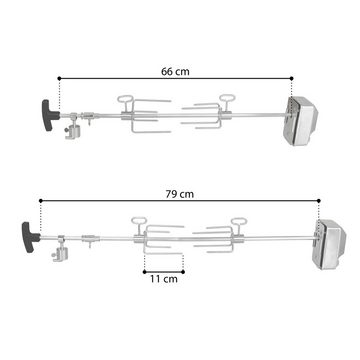 TAINO Grillspieß Drehspieß mit Motor