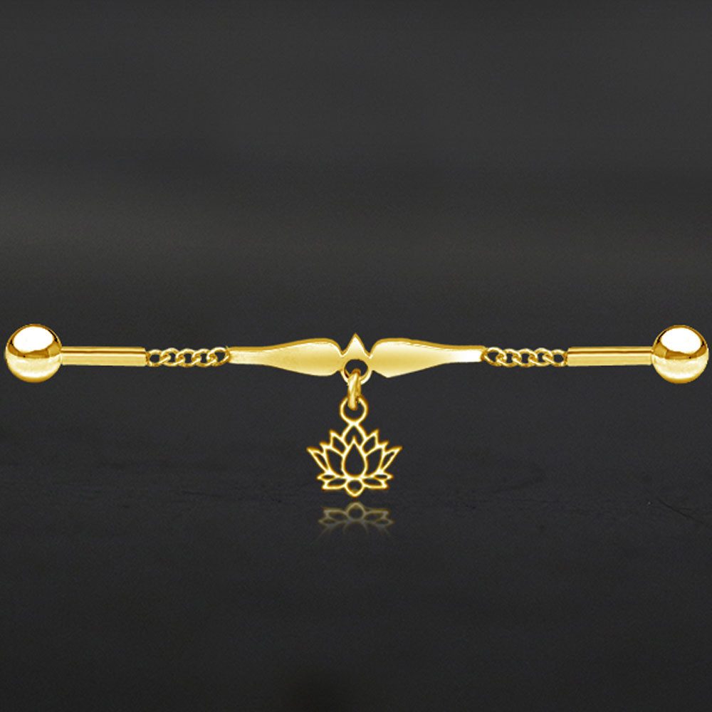 viva-adorno Piercing-Set Industrial Piercing Scaffold Kette günstig online kaufen