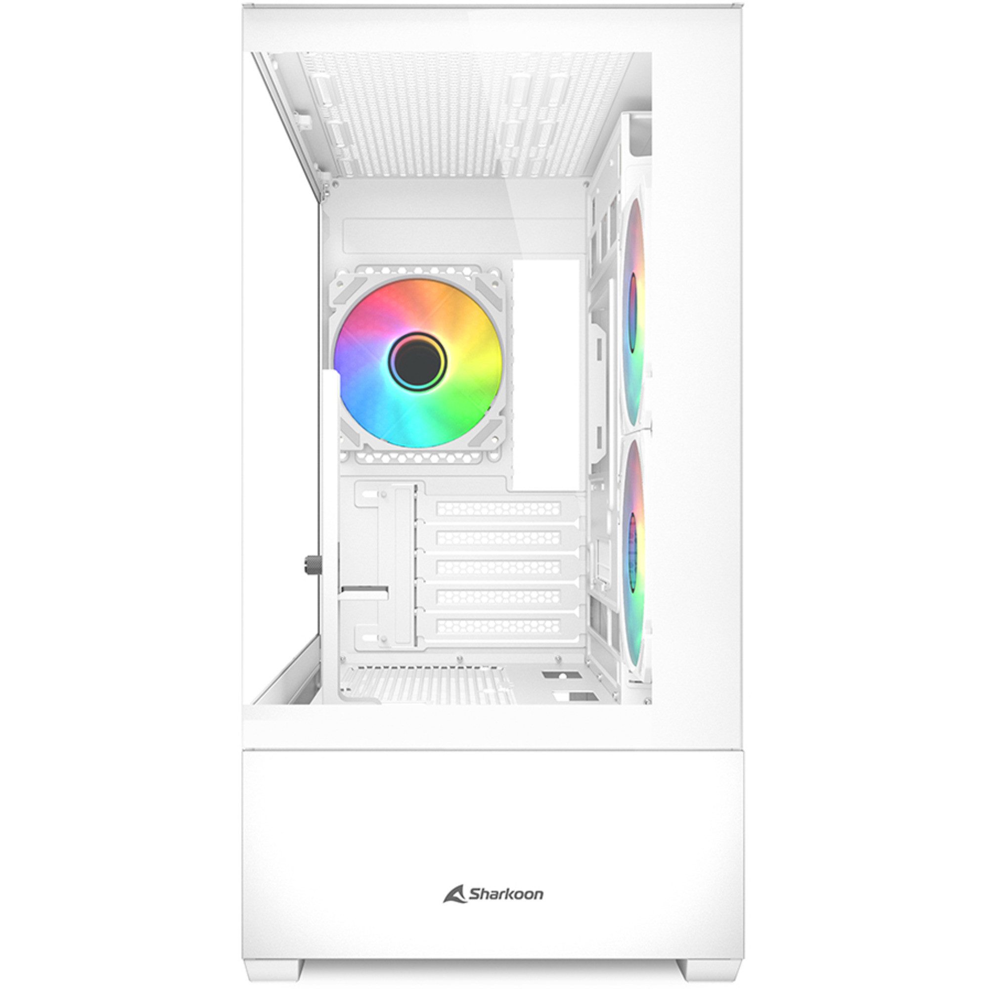 Sharkoon PC-Gehäuse Sharkoon MK6 RGB, Tower-Gehäuse, (Tempered Glass