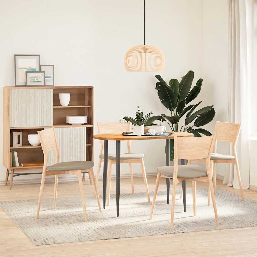 vidaXL Tischplatte 100 x 50 x 2 cm Tischplatte Hellbraun 100x50x2 cm Massivholz Eiche Ova