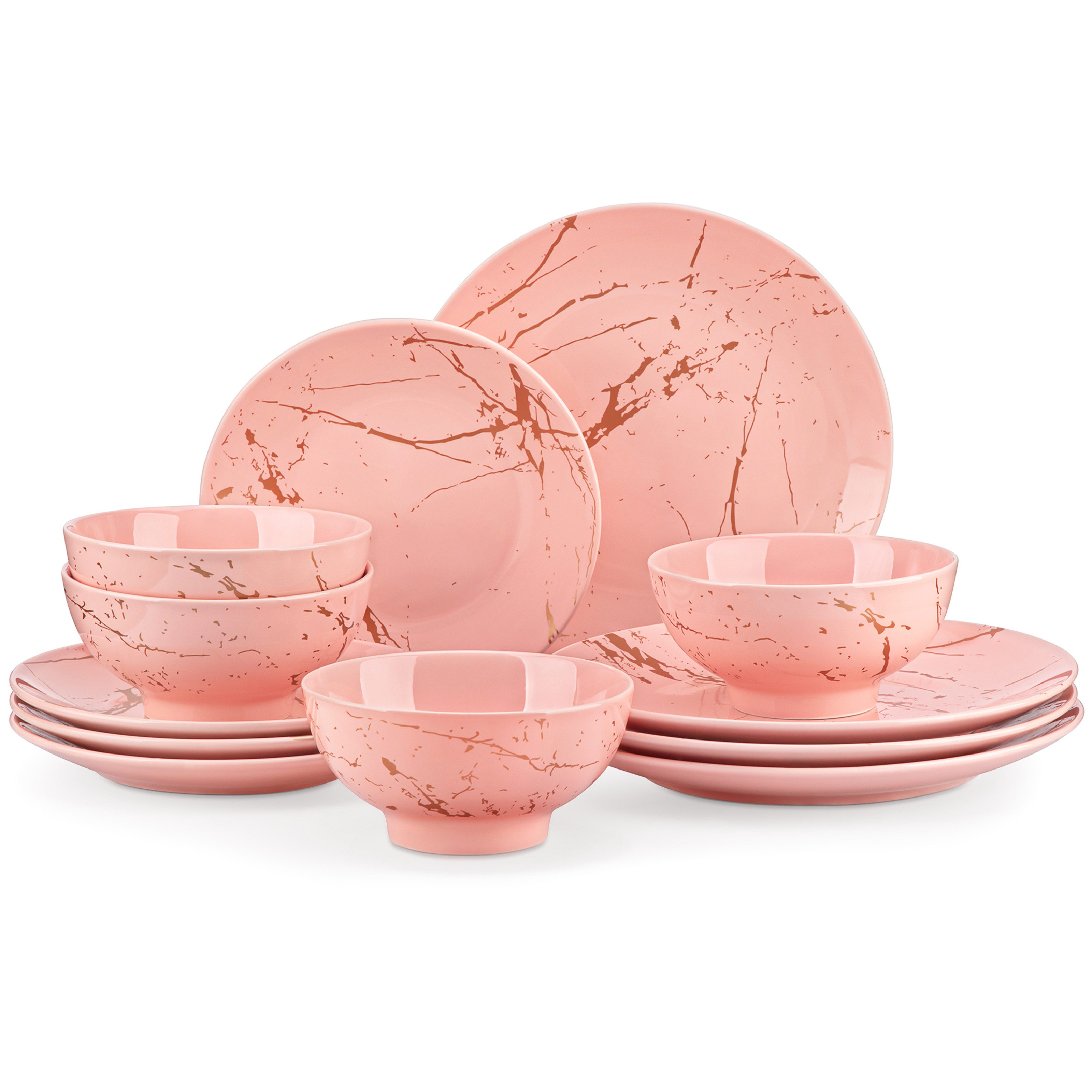 vancasso Geschirr-Set SWEET, Tafelservice für 4, Porzellan (12-tlg), 4 Personen, Porzellan