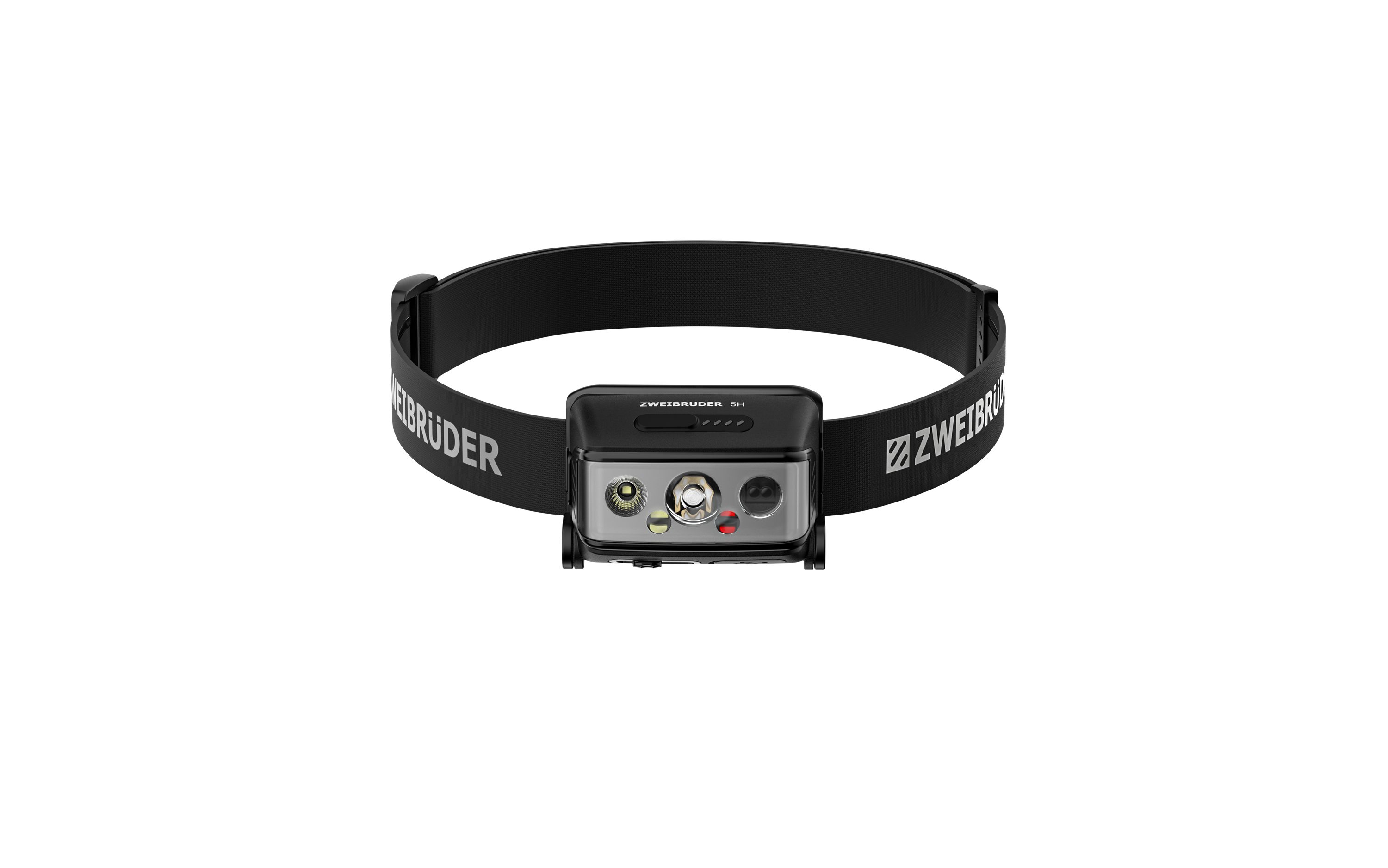Zweibrüder LED Stirnlampe ZB5H, Focus-Function aufladbar / USB-C Aluminium Housing Rotlicht