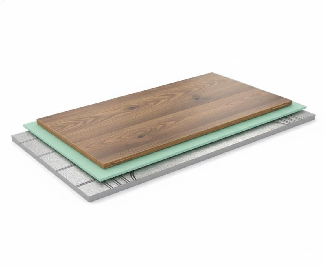JVmoebel Fußbodenheizung Komplettset Fußbodenheizung 0,72 m² – XPS + Trittschallisolierung, (Komplettset, Komplettset für Trockenbau-Fußbodenheizung ohne Estrich), Schwer entflammbar (B1 nach DIN 4102-1)
