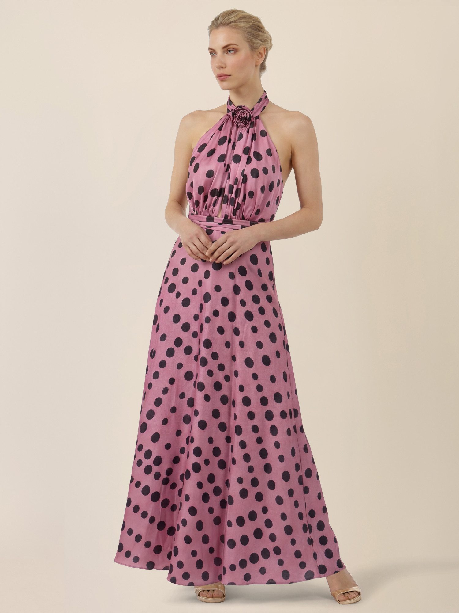Apart Abendkleid mit Polka Dots