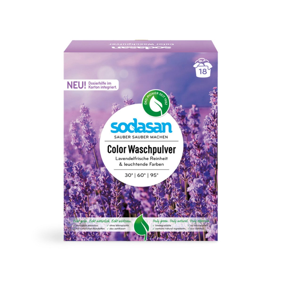 SODASAN Waschpulver Color Lavendel 1.01 kg Colorwaschmittel