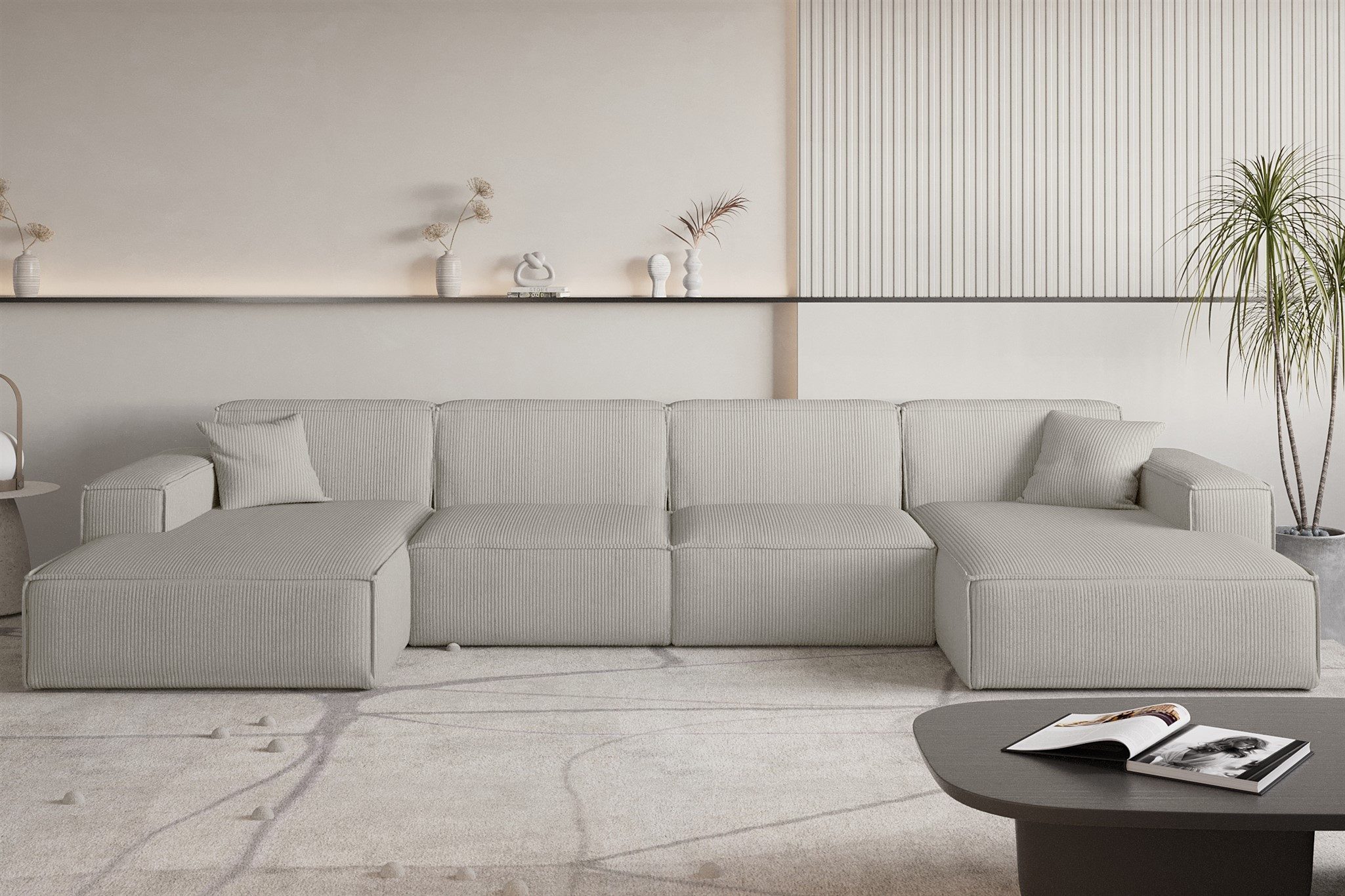 Fun Möbel Wohnlandschaft Sofa U-Form CELES günstig online kaufen