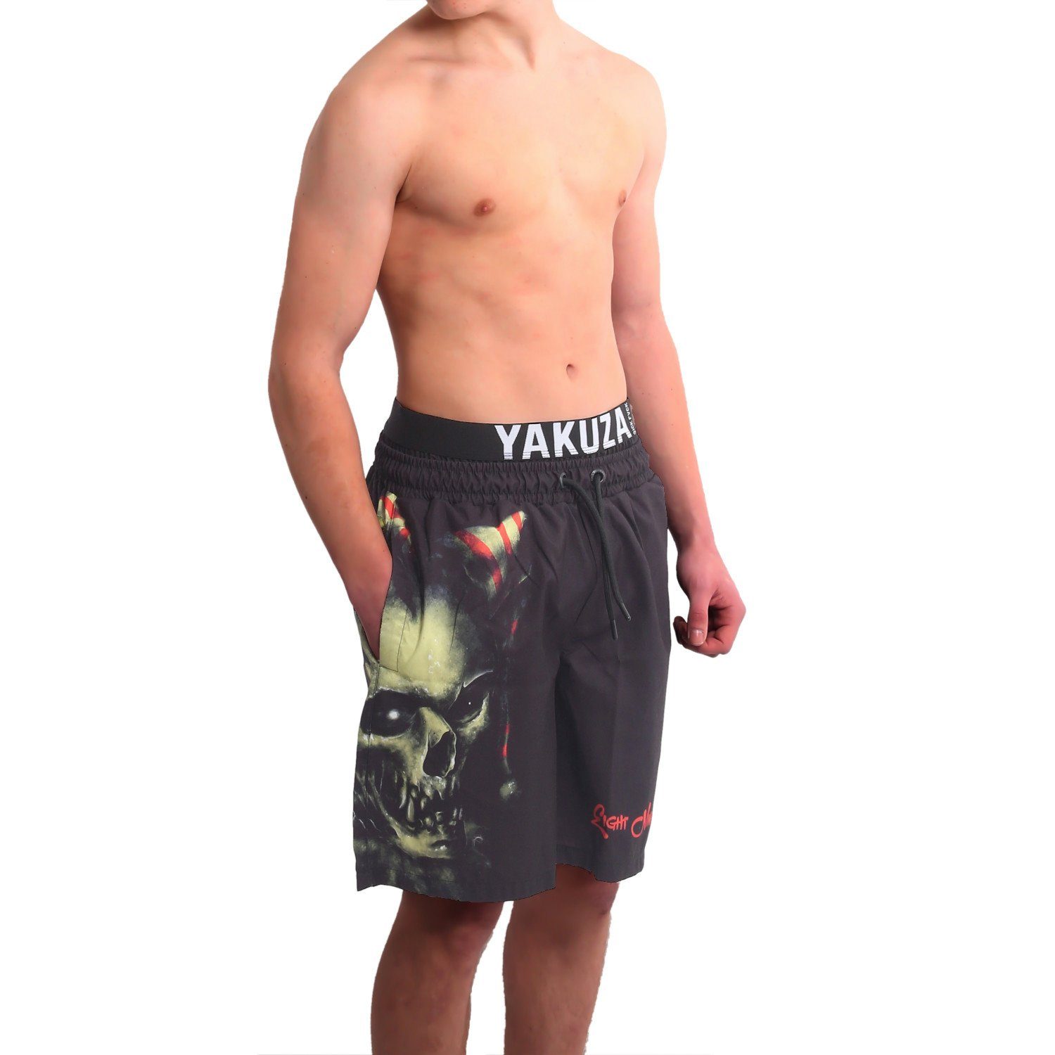 YAKUZA Boardshorts Dead Clown mit Doppelbund