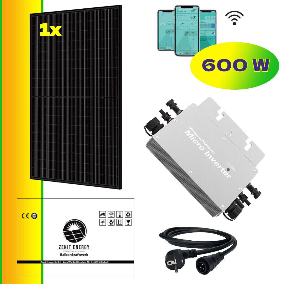 Solaranlage Energy / 600W 420W Steckerfertig Photovoltaik GmbH Smart, (Komplett-Set) Zenit WIFI Balkonkraftwerk