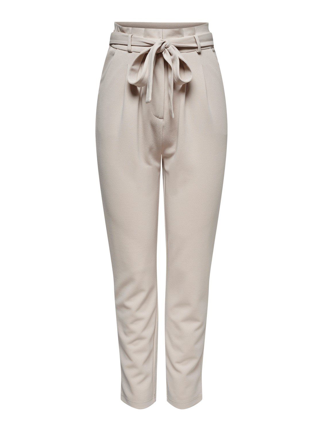 (1-tlg) Elegante in Marlene JDYTANJA de Stoffhose Pants YONG 3943 Hellgrau Stoffhose High JACQUELINE Paperback Waist