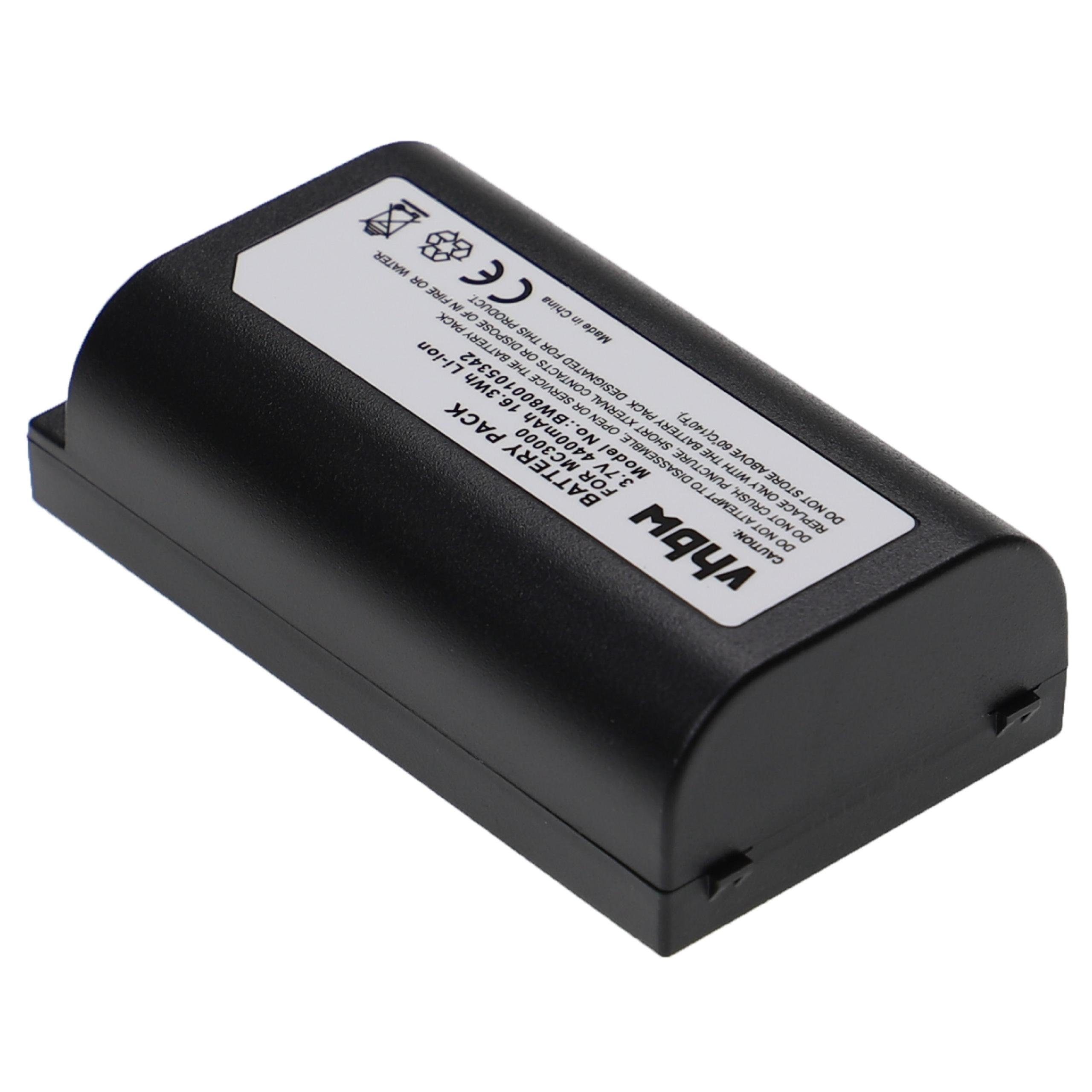 passend MC3090R-LM48S00K-E, für vhbw Akku 4400 mAh MC3090R-LM48S00KER, Symbol